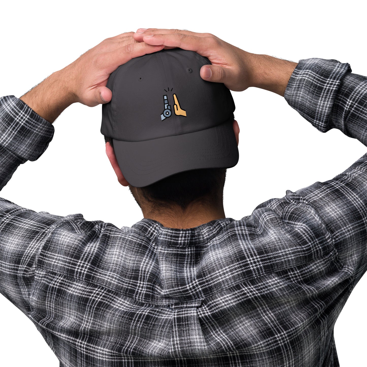 Collab - Man Meets Machine - Cap - Baseball Cap - Dark Grey - Front