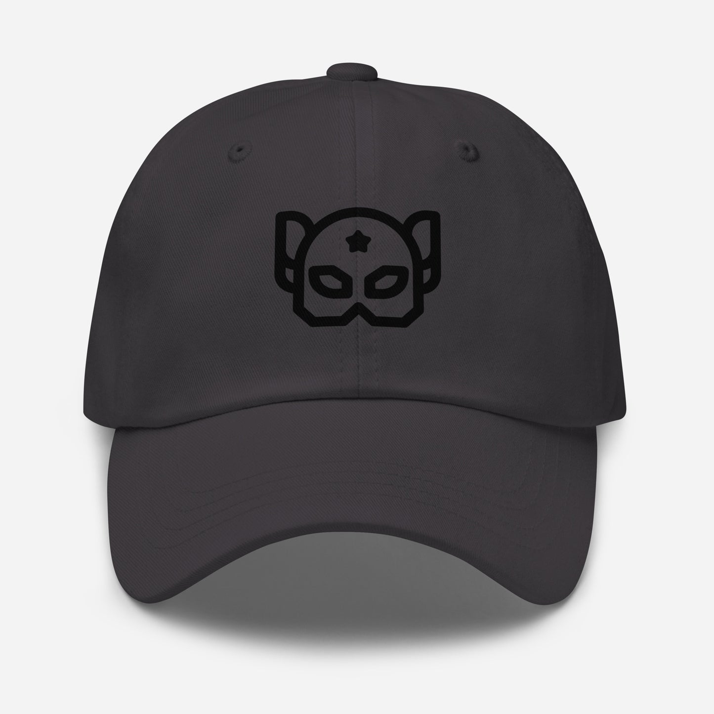 Hero Mask - “Galactic Guardian” - Cap - Baseball Cap - Dark Grey - Front
