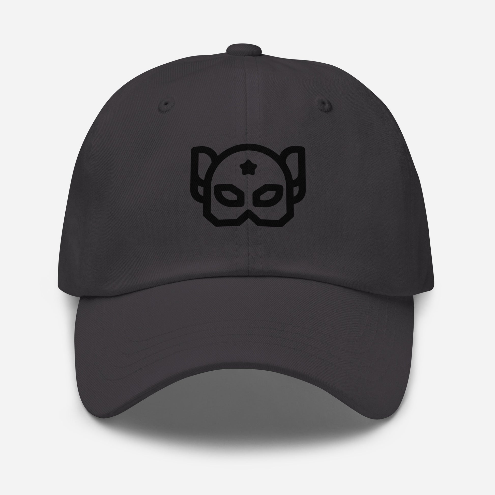 Hero Mask - “Galactic Guardian” - Cap - Baseball Cap - Dark Grey - Front