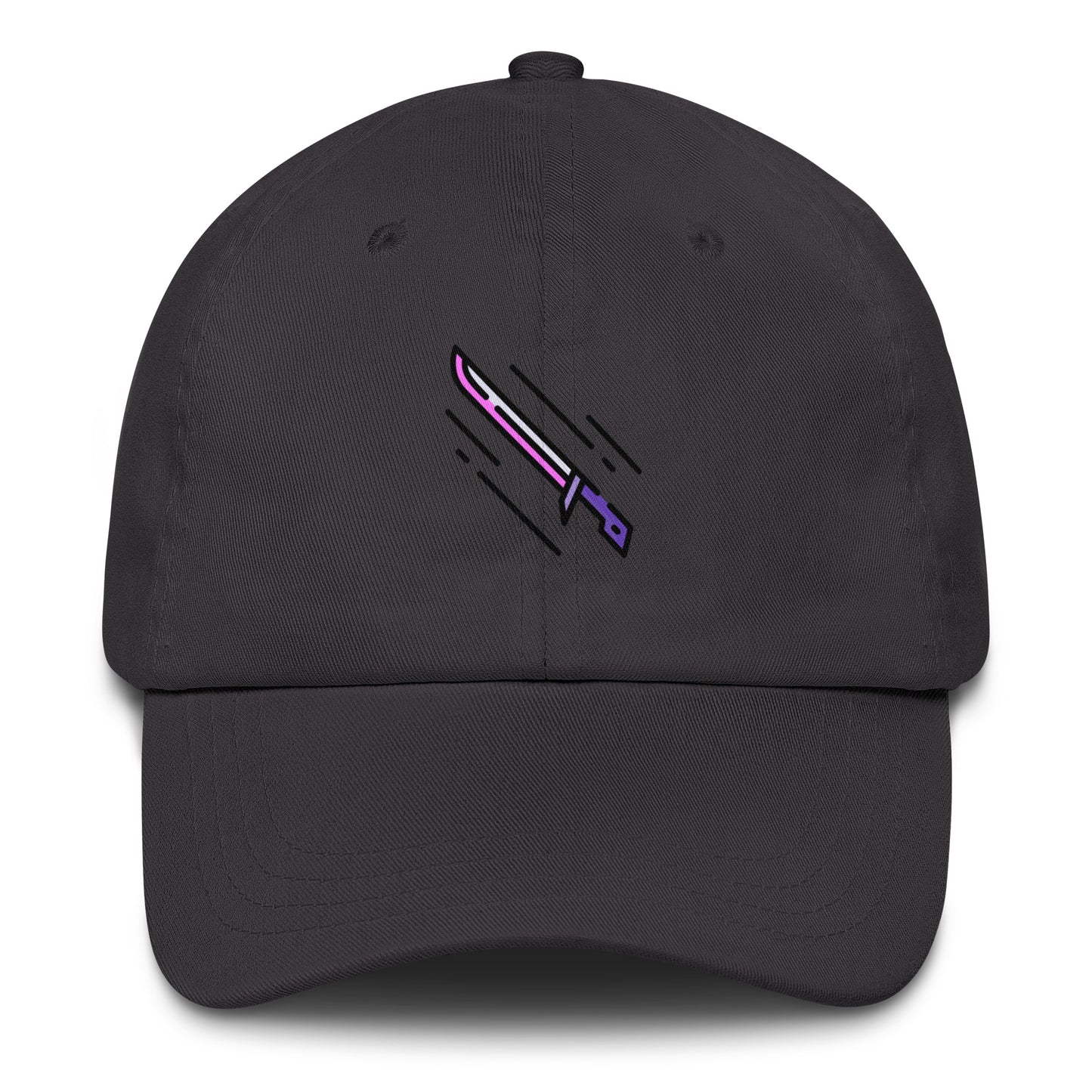 Cyber Sword - Futuristic Tech - Cap - Baseball Cap - Dark Grey - Front