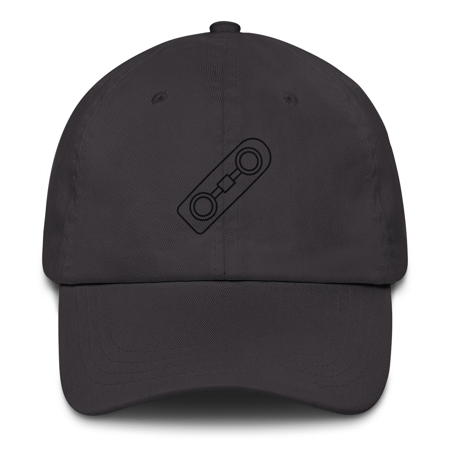 Hoverboard - Minimalist Design - Cap - Baseball Cap - Dark Grey - Front