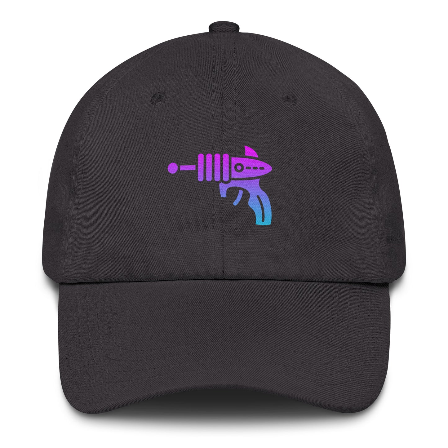 Ray Gun - Retro Sci-Fi Style - Cap - Baseball Cap - Dark Grey - Front