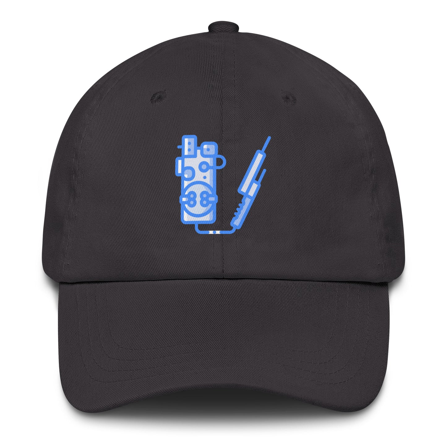 Proton Unit - Futuristic Gadget - Cap - Baseball Cap - Dark Grey - Front