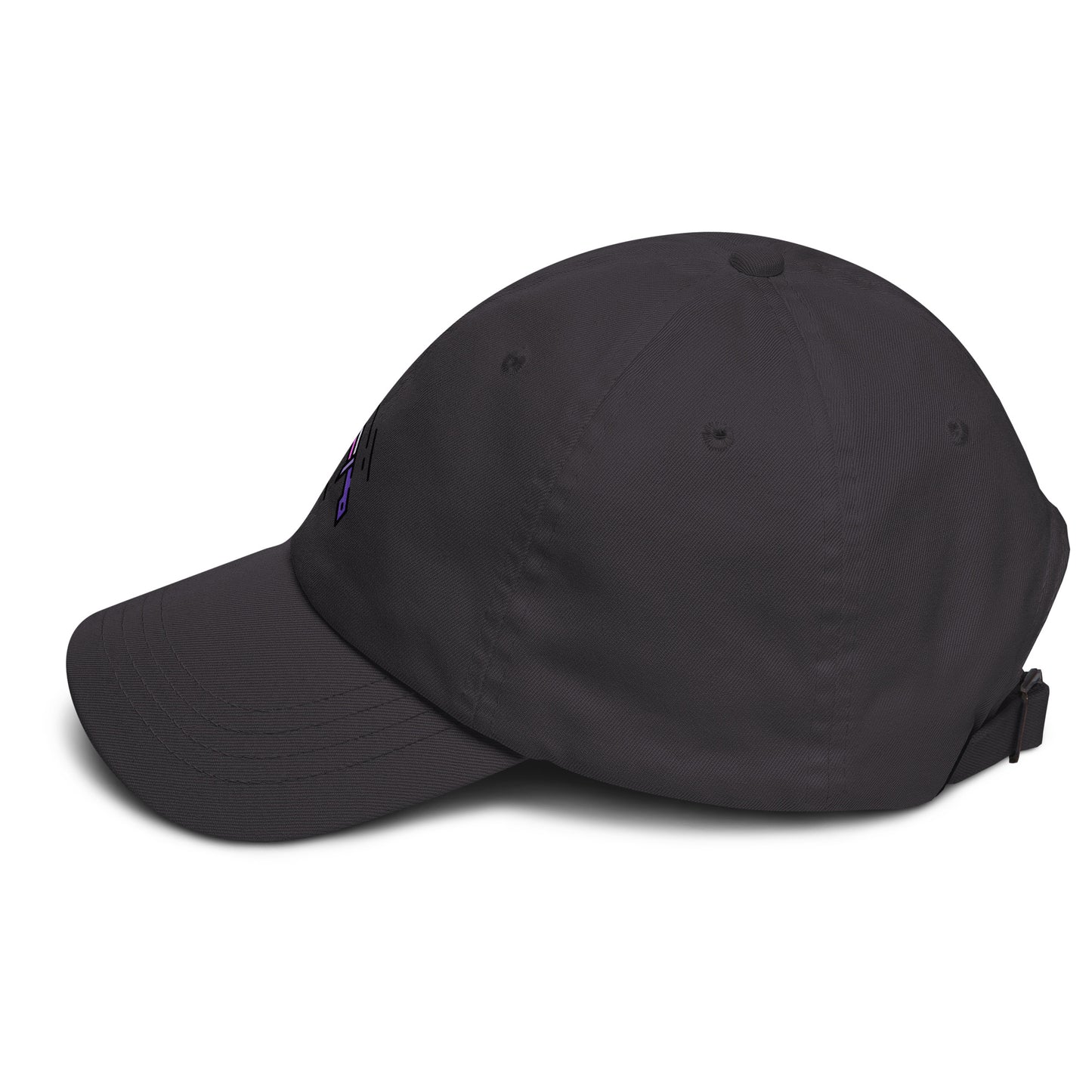 Cyber Sword - Futuristic Tech - Cap - Baseball Cap - Dark Grey - Left side