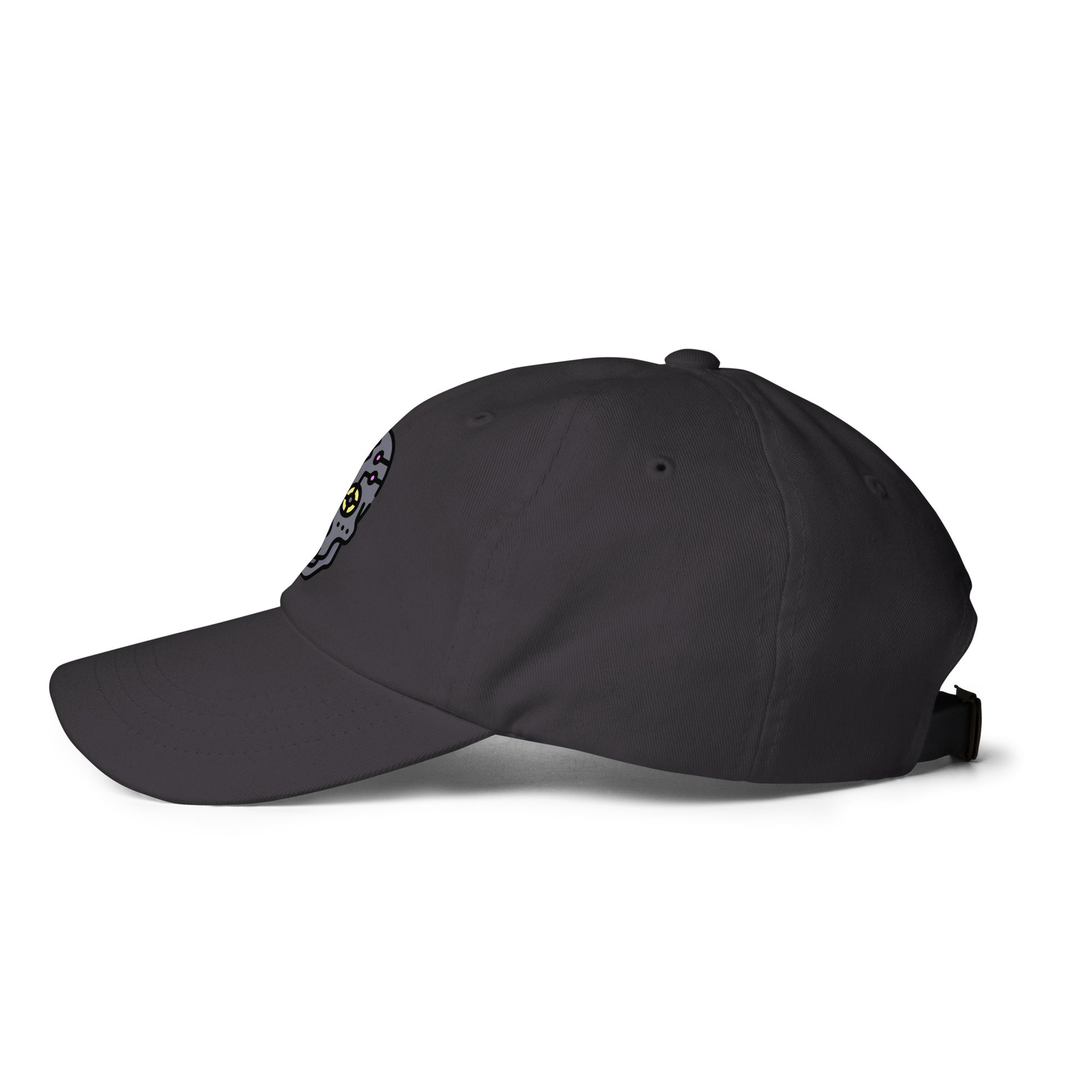 Cartoon Skull - Future Shock Style - Cap - Baseball Cap - Dark Grey - Left side