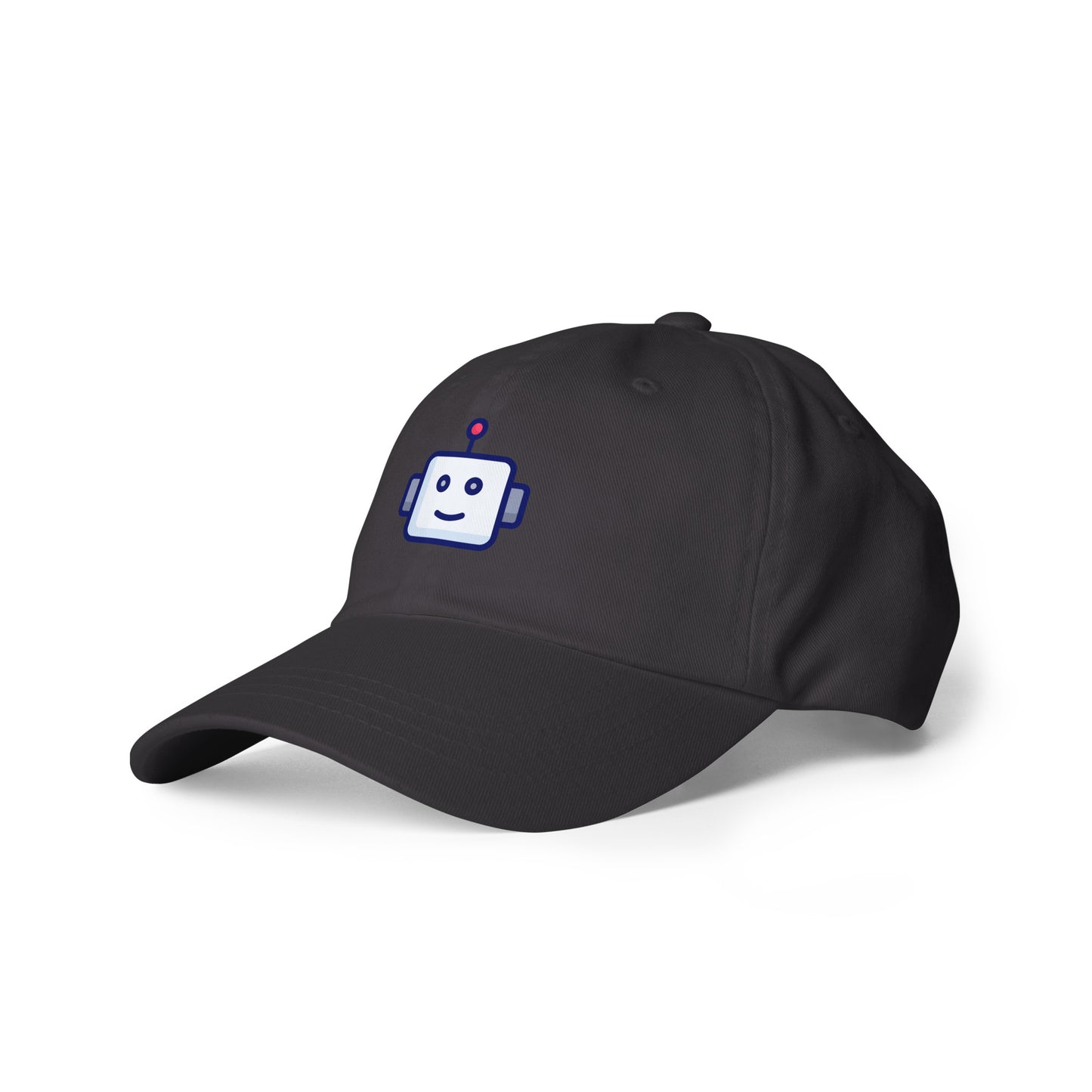 Robot - Retro Head Edition - Cap - Baseball Cap - Dark Grey - Left front