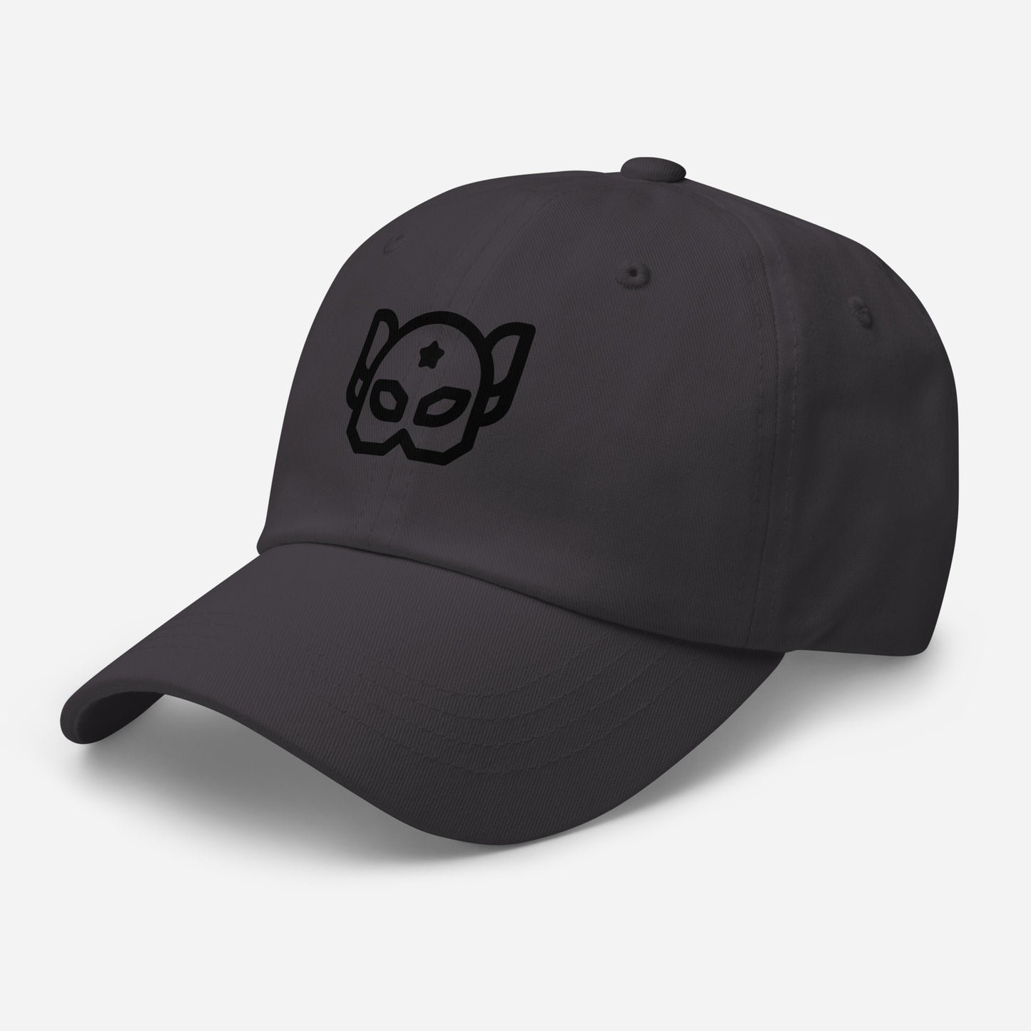 Hero Mask - “Galactic Guardian” - Cap - Baseball Cap - Dark Grey - Left front