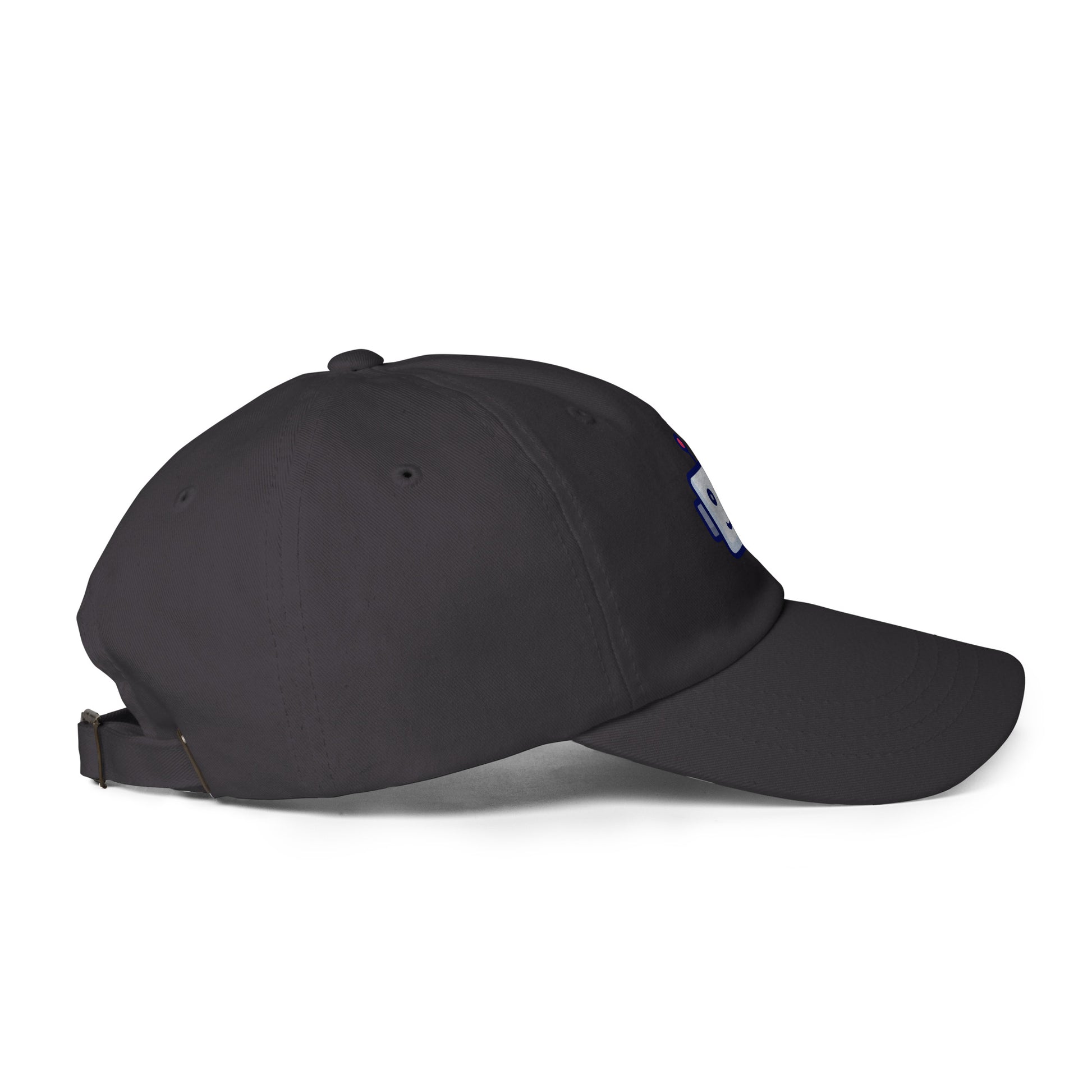 Robot - Retro Head Edition - Cap - Baseball Cap - Dark Grey - Right side