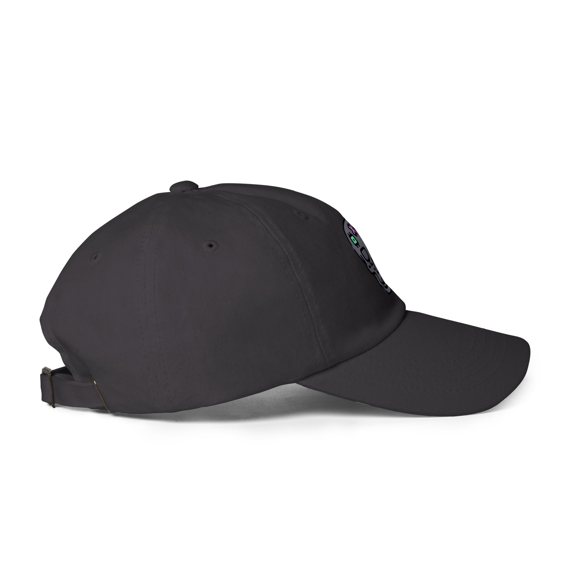 Cartoon Skull - Future Shock Style - Cap - Baseball Cap - Dark Grey - Right side