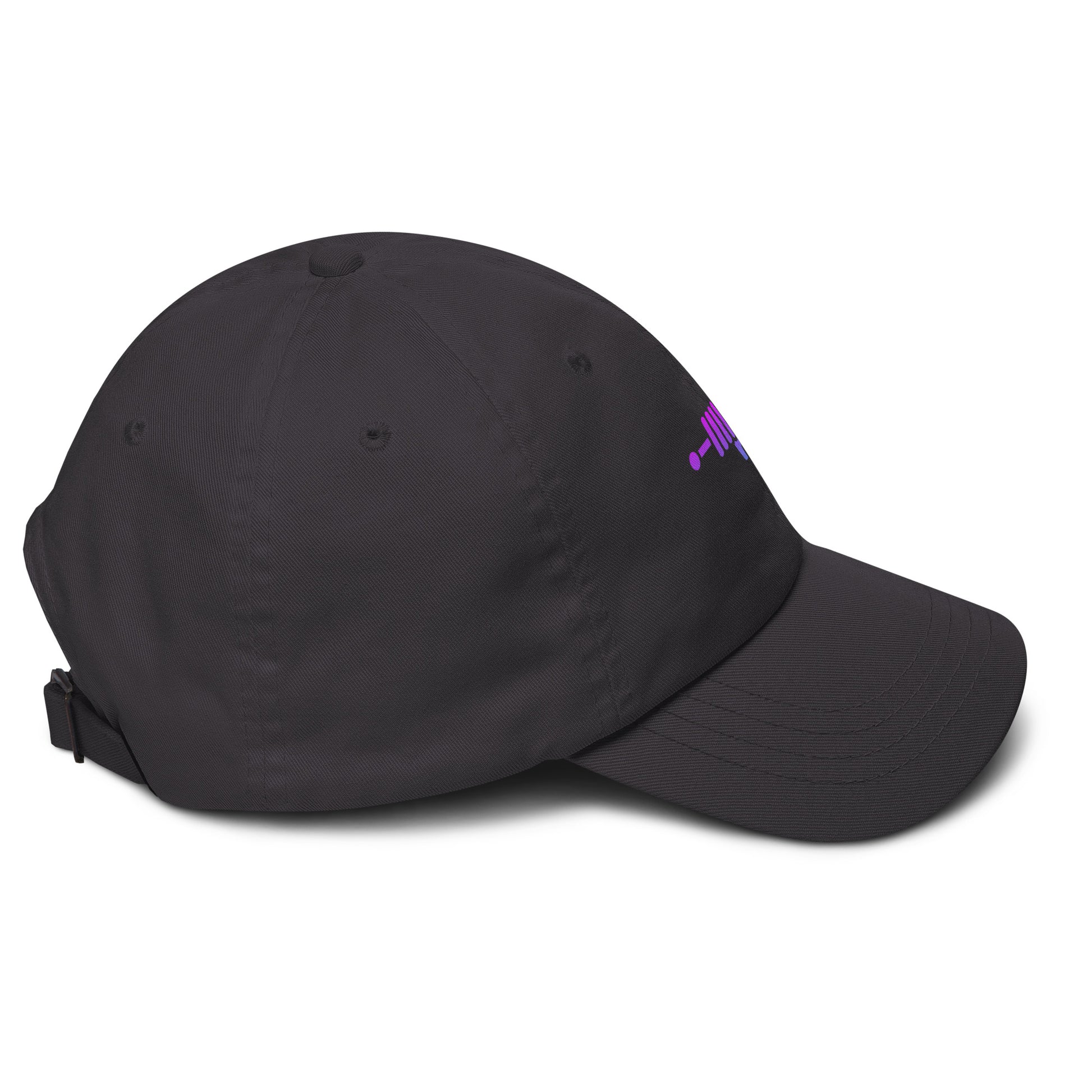 Ray Gun - Retro Sci-Fi Style - Cap - Baseball Cap - Dark Grey - Right side
