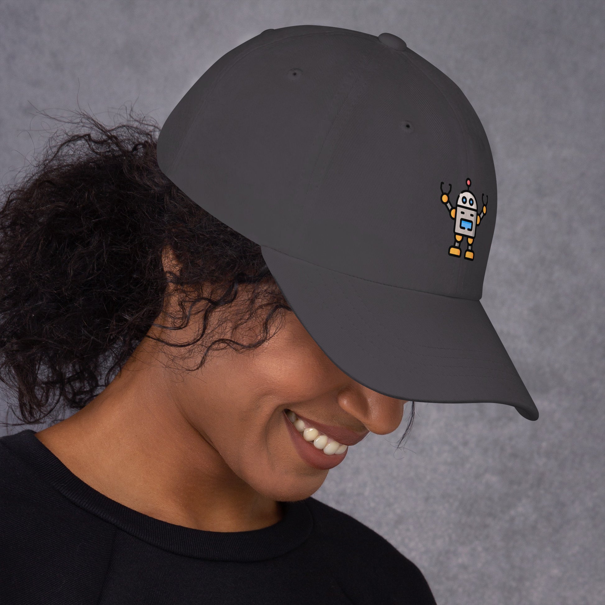Robbie - Classic Space Guardian - Cap - Baseball Cap - Dark Grey - Right side
