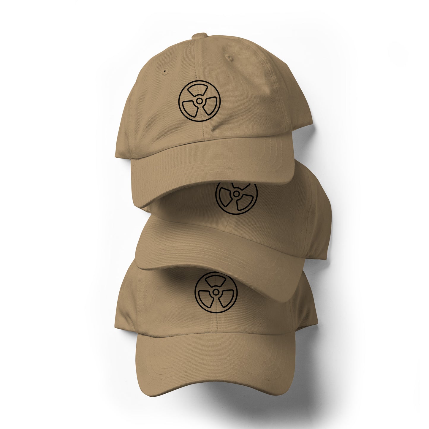 Radioactive - Line-Art Symbol - Cap - Baseball Cap - Khaki - Front
