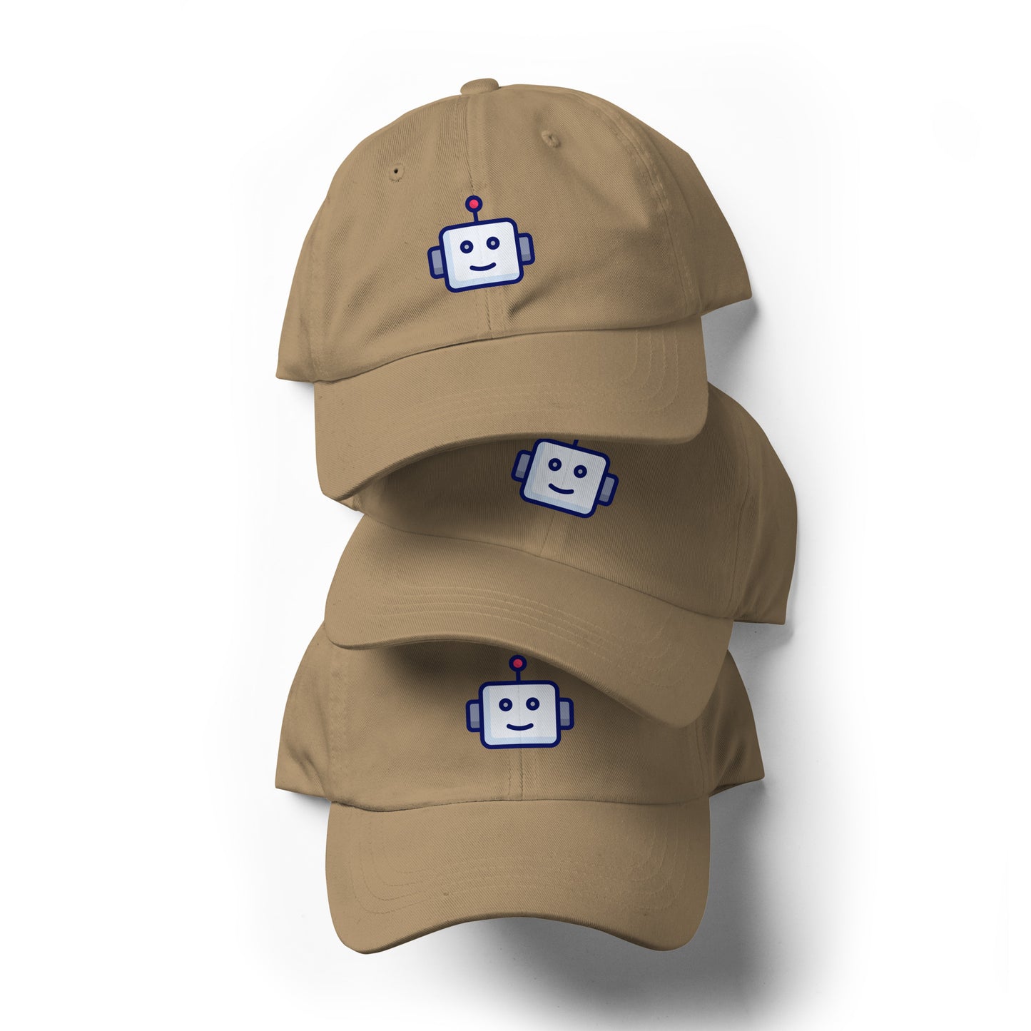 Robot - Retro Head Edition - Cap - Baseball Cap - Khaki - Front
