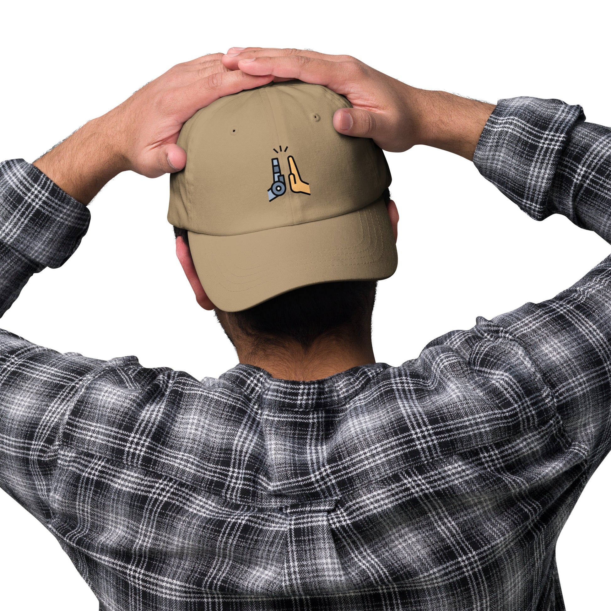 Collab - Man Meets Machine - Cap - Baseball Cap - Khaki - Front