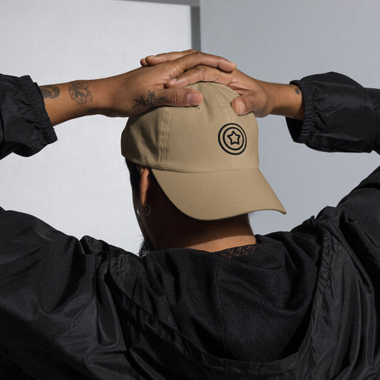 Shield - Minimalist Hero Emblem - Cap - Baseball Cap - Khaki - Front