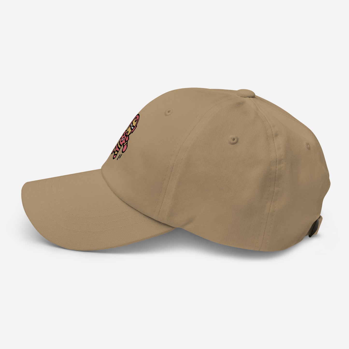 The Man - Armoured & Awesome - Cap - Baseball Cap - Khaki - Left side