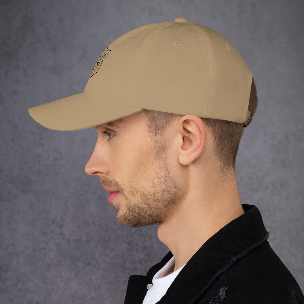 Tranzforma 2 - Minimalist Heroic Mech Icon - Cap - Baseball Cap - Khaki -
Left side