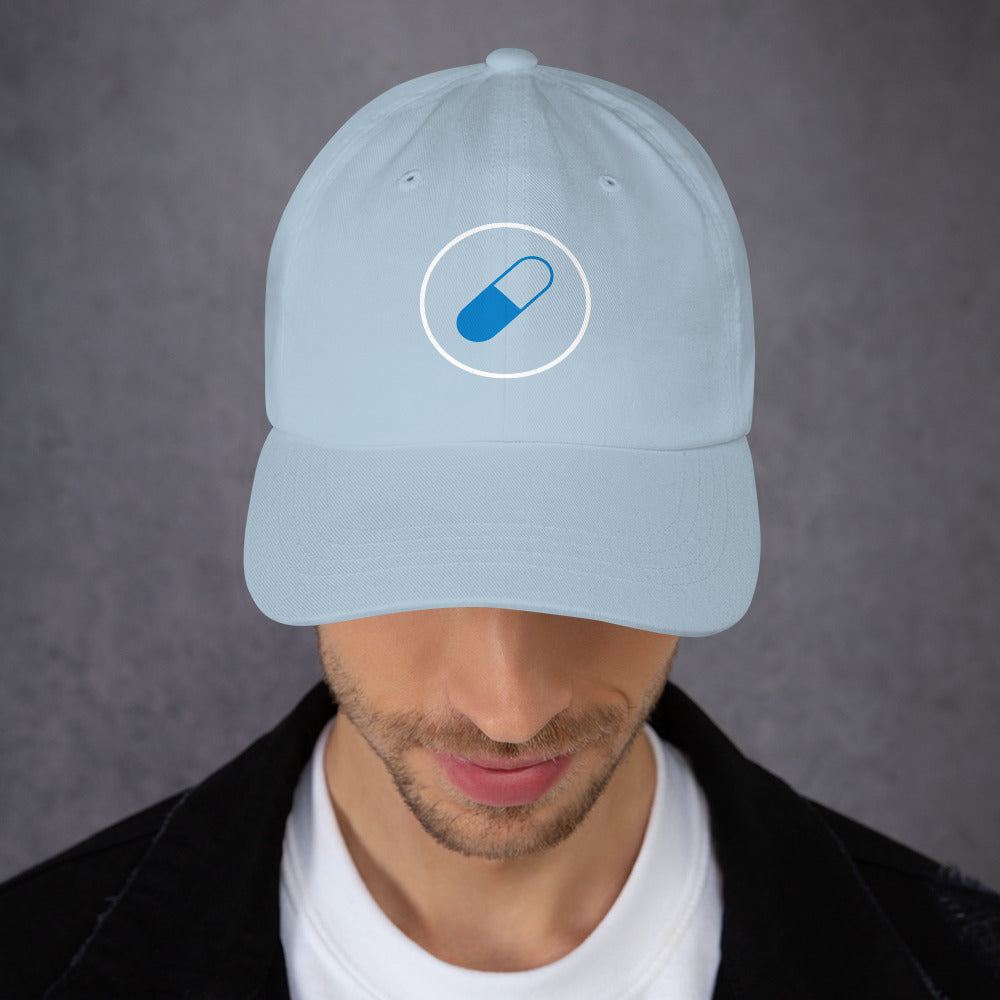 Blue Pill - Sci-Fi Tribute - Cap - Baseball Cap - Light Blue - Front