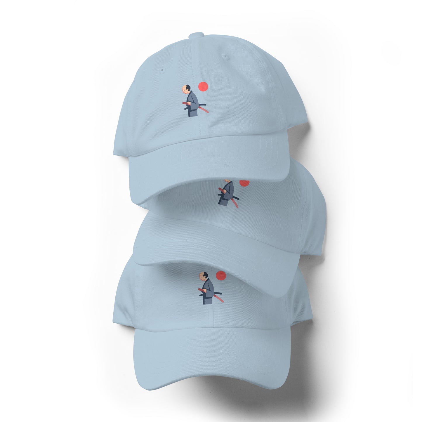 Samurai - Honour In Silence - Cap - Baseball Cap - Light Blue - Front