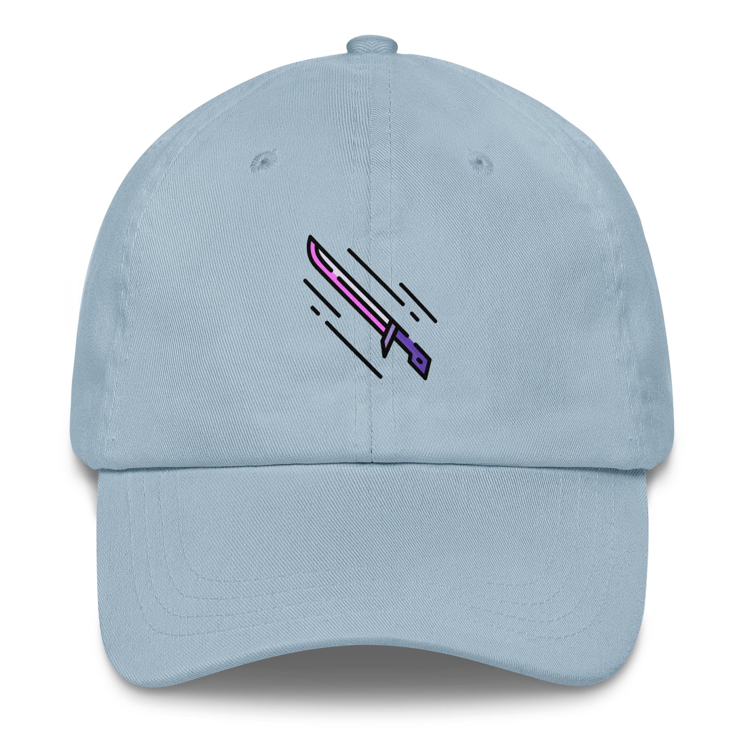 Cyber Sword - Futuristic Tech - Cap - Baseball Cap - Light Blue - Front