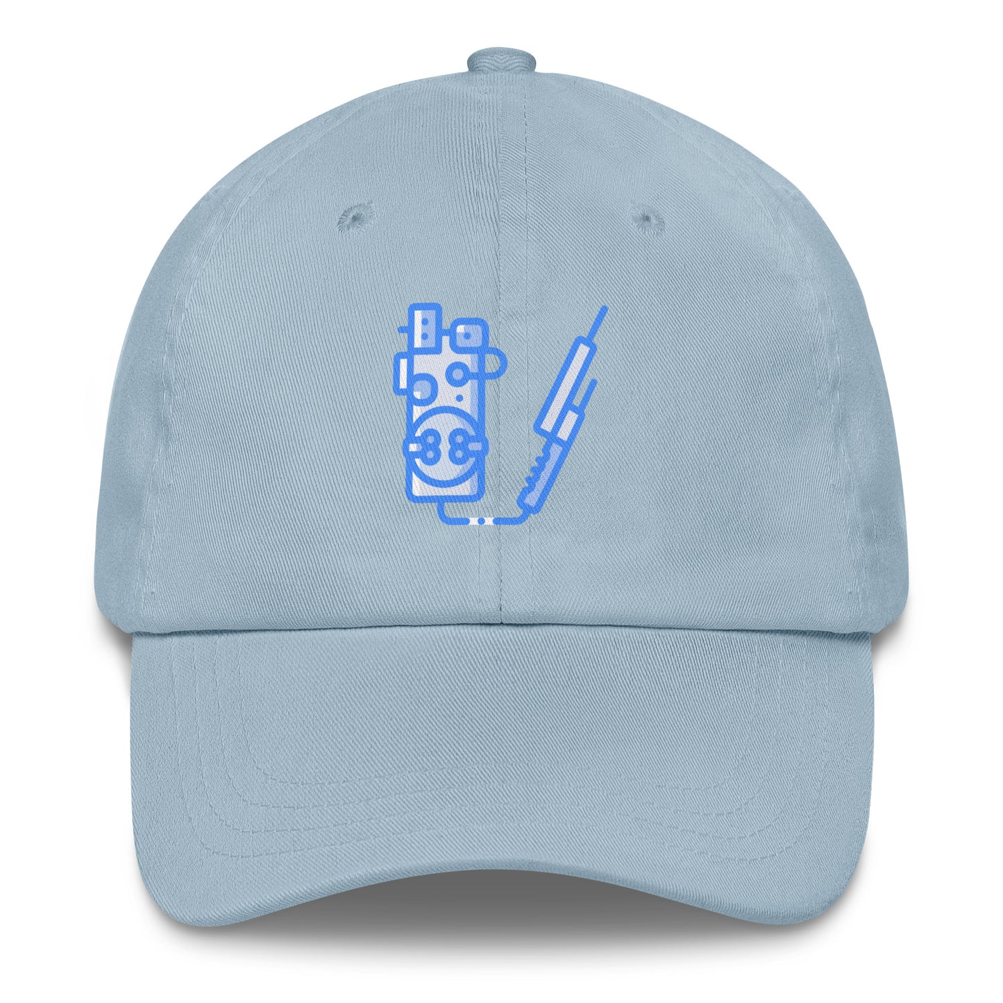 Proton Unit - Futuristic Gadget - Cap - Baseball Cap - Light Blue - Front