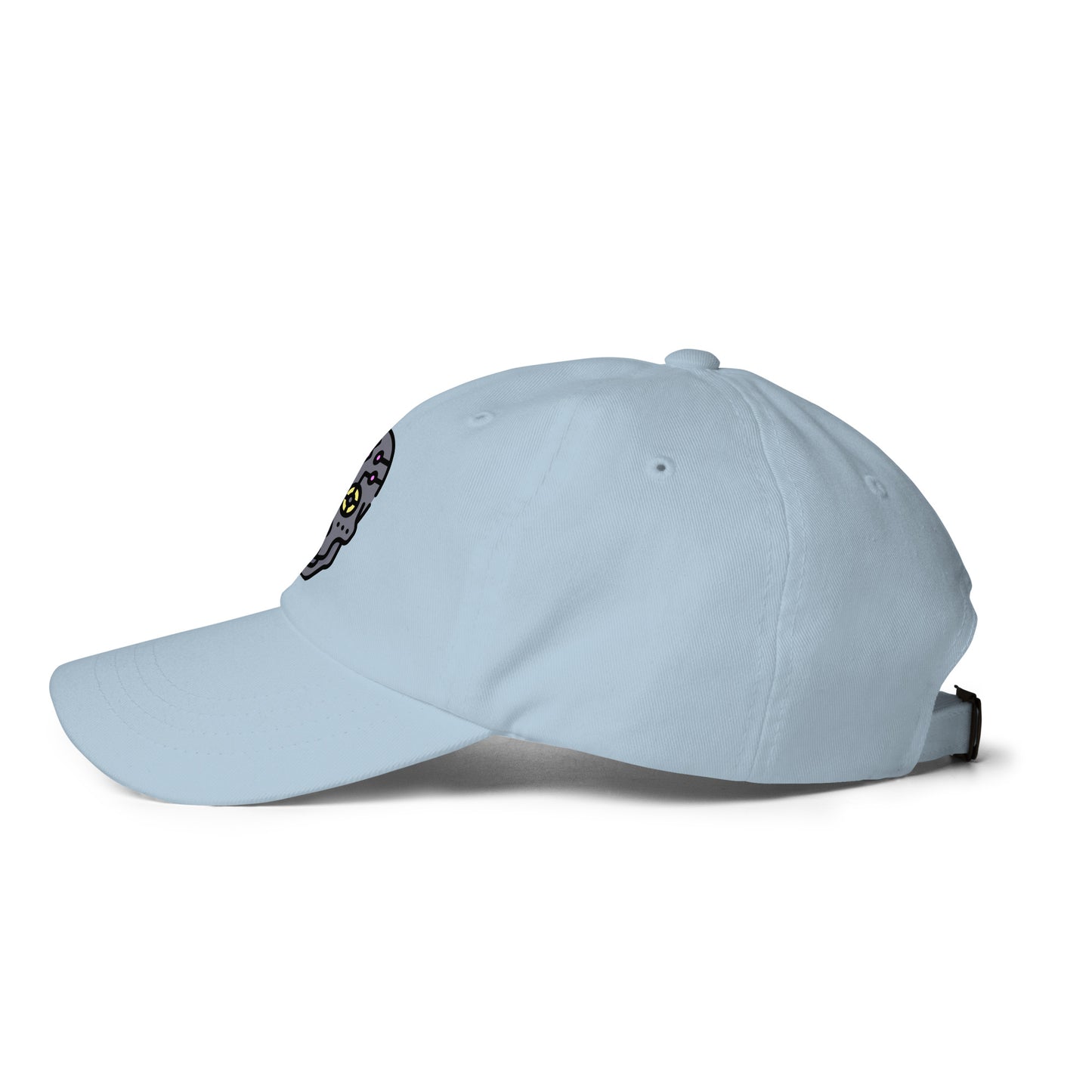 Cartoon Skull - Future Shock Style - Cap - Baseball Cap - Light Blue - Left side