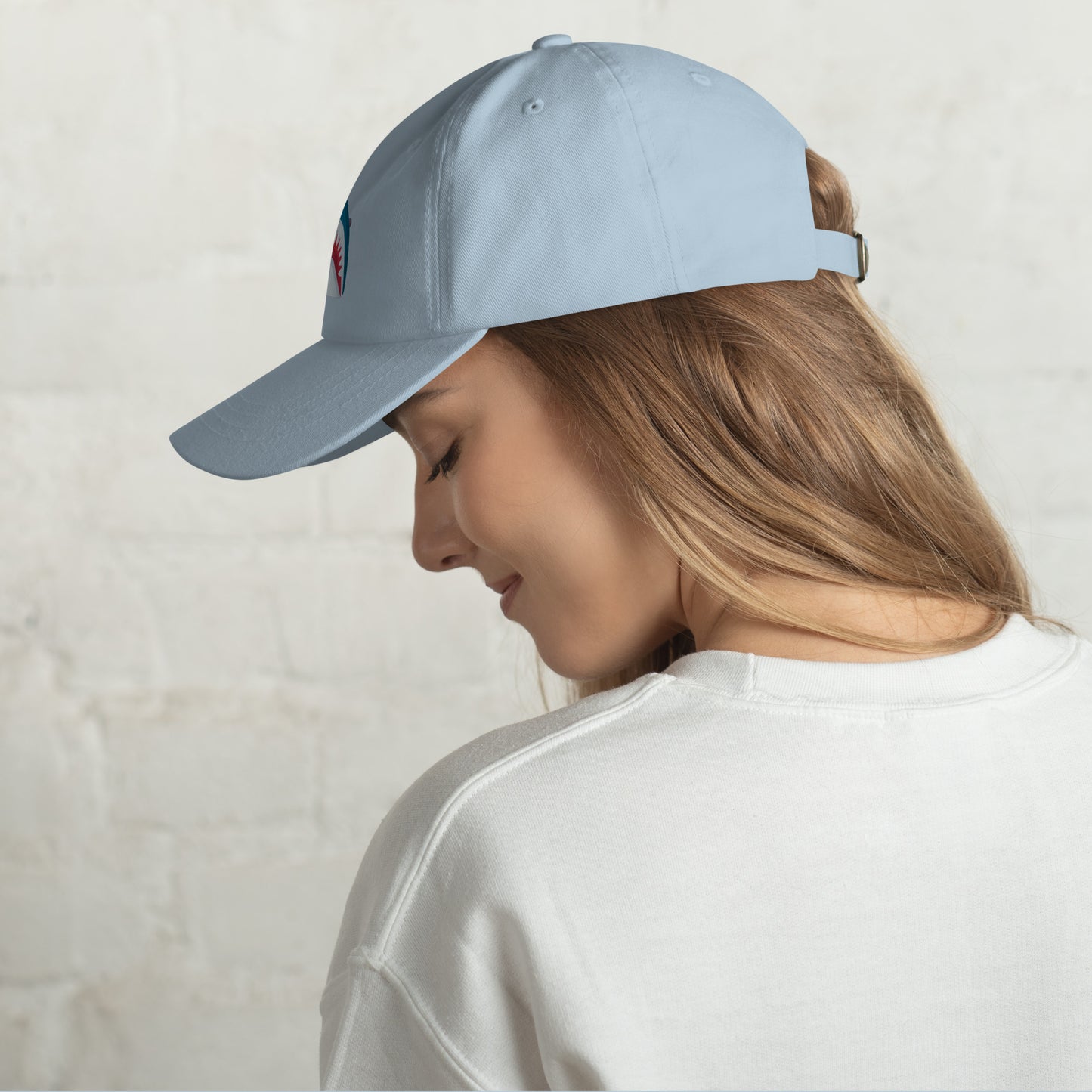 Mr Shark - Cartoon Jaws Pop-Up - Cap - Baseball Cap - Light Blue - Left side