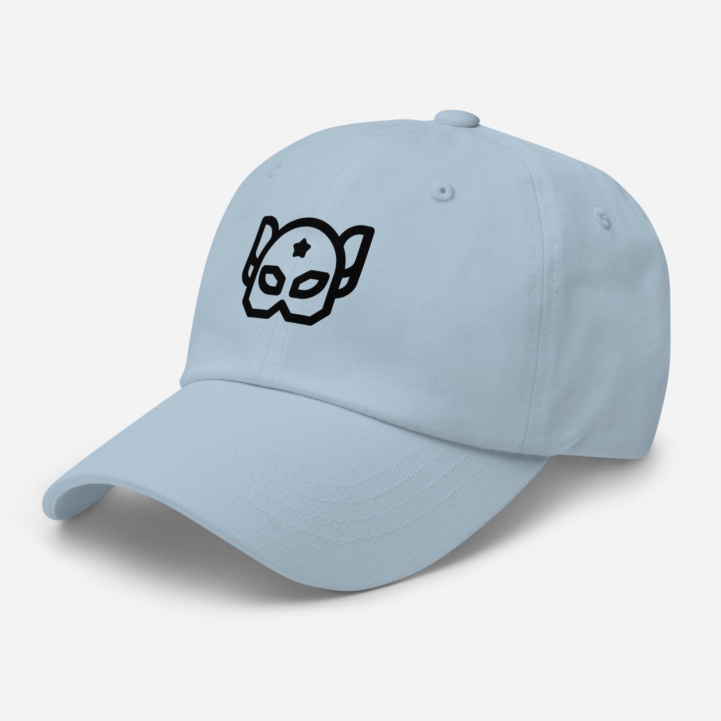 Hero Mask - “Galactic Guardian” - Cap - Baseball Cap - Light Blue - Left front