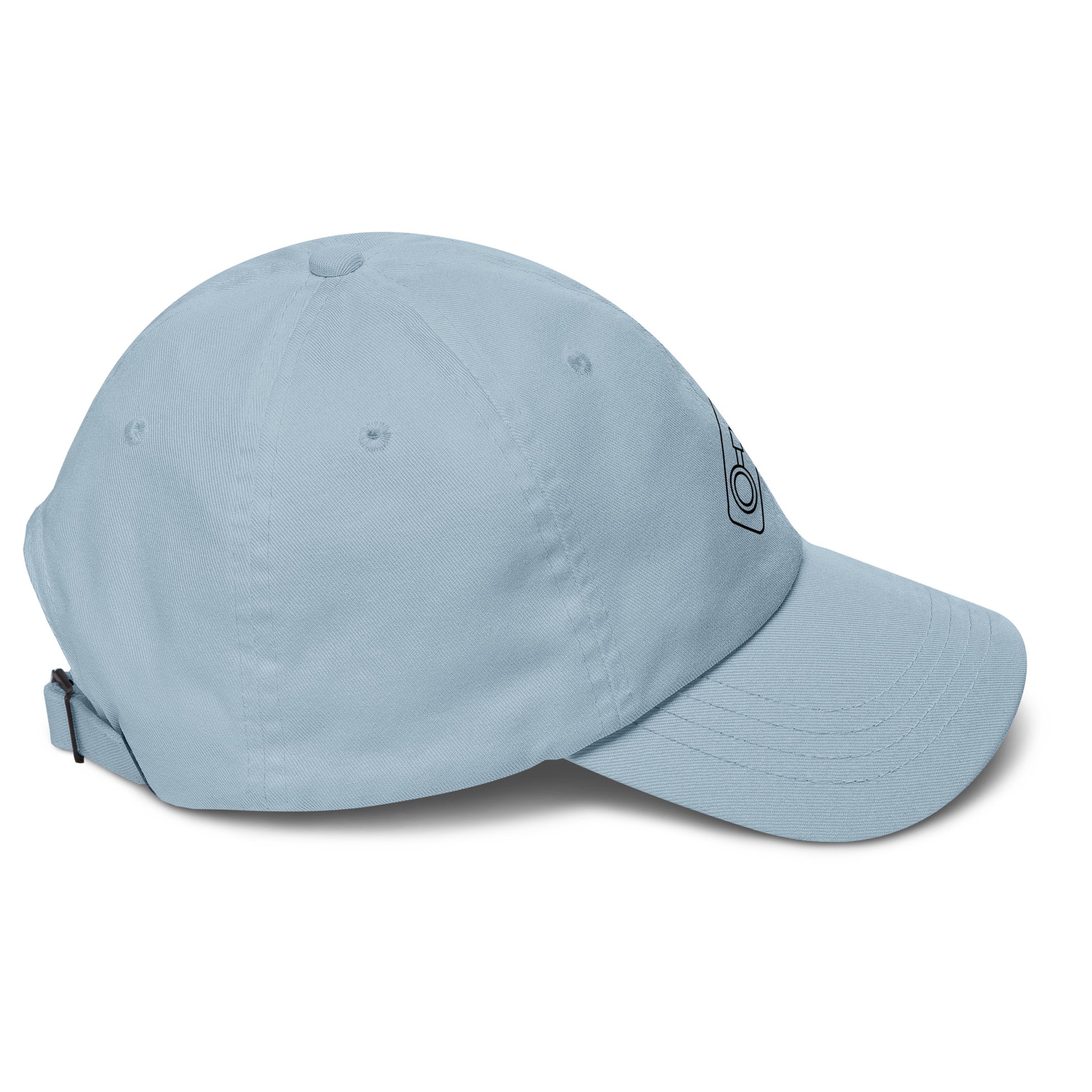 Hoverboard - Minimalist Design - Cap - Baseball Cap - Light Blue - Right side