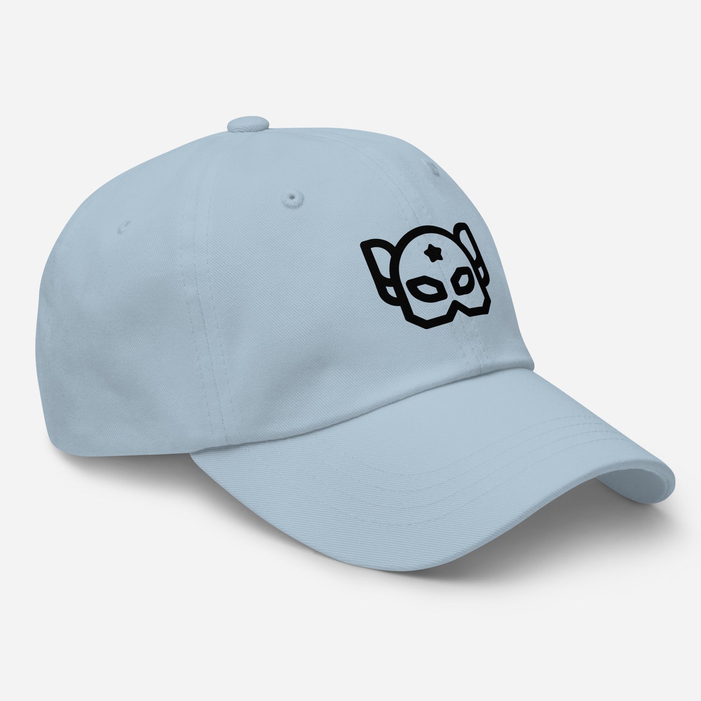 Hero Mask - “Galactic Guardian” - Cap - Baseball Cap - Light Blue - Right front