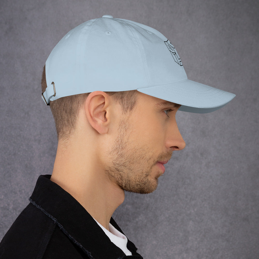 Tranzforma 2 - Minimalist Heroic Mech Icon - Cap - Baseball Cap - Light Blue -
Right side