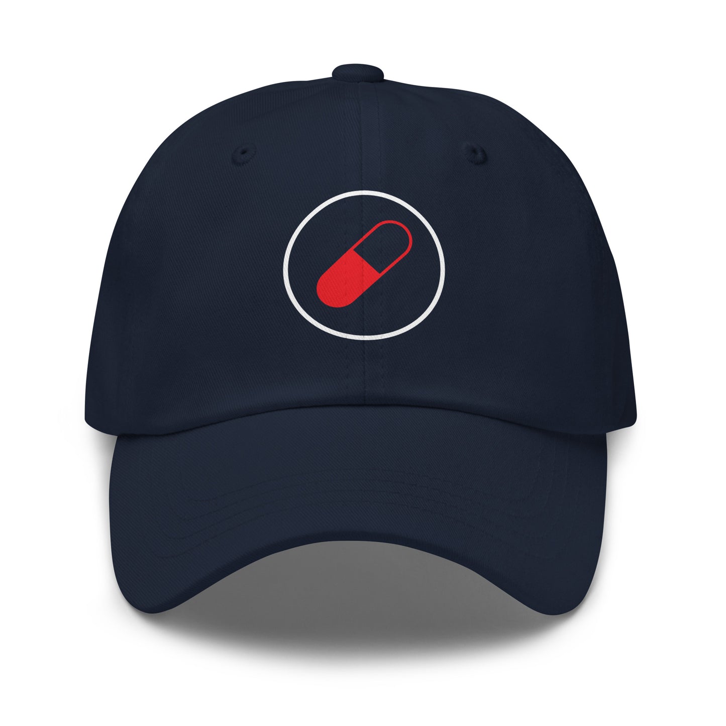 Red Pill - Sci-Fi Tribute - Cap - Baseball Cap - Navy - Front