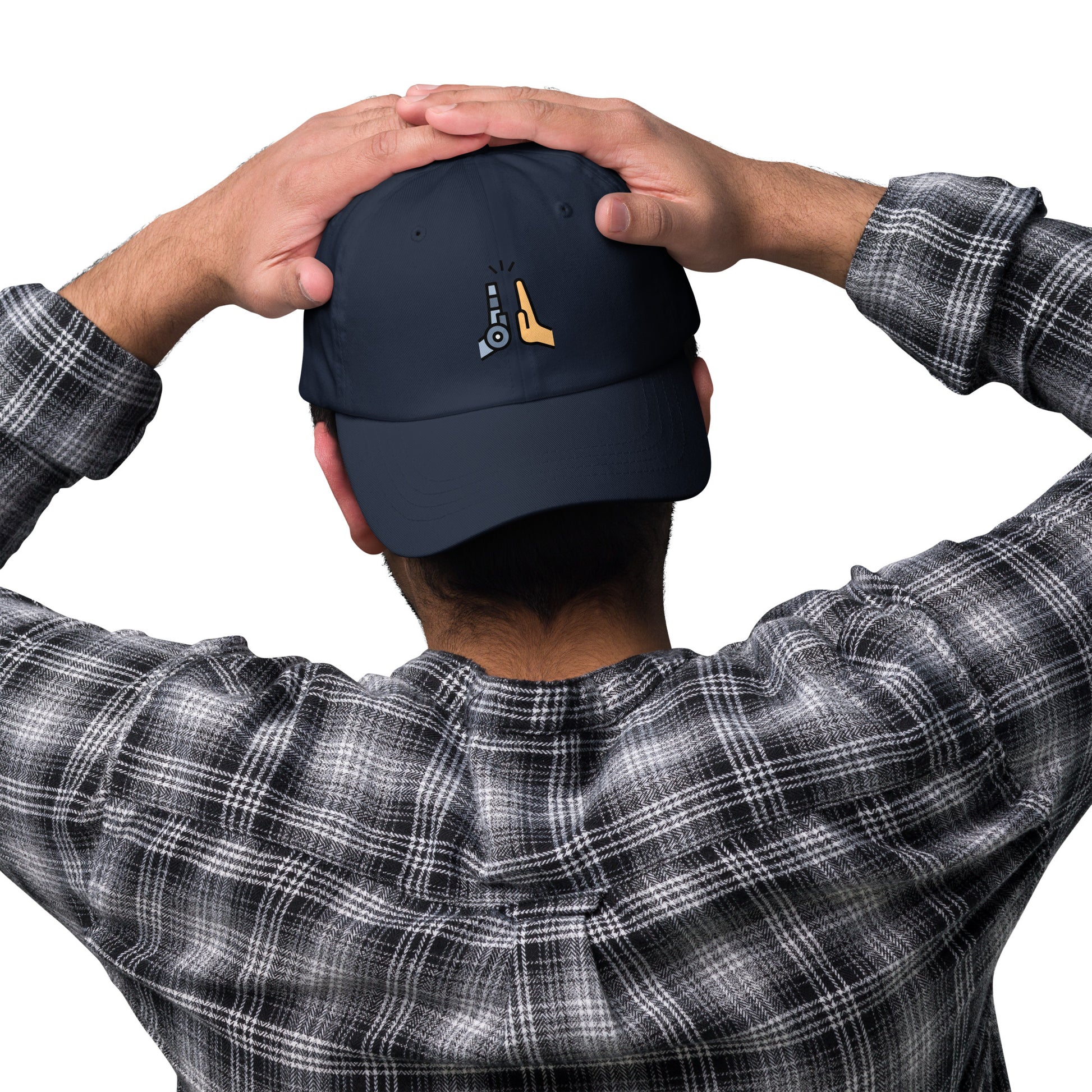 Collab - Man Meets Machine - Cap - Baseball Cap - Navy - Front