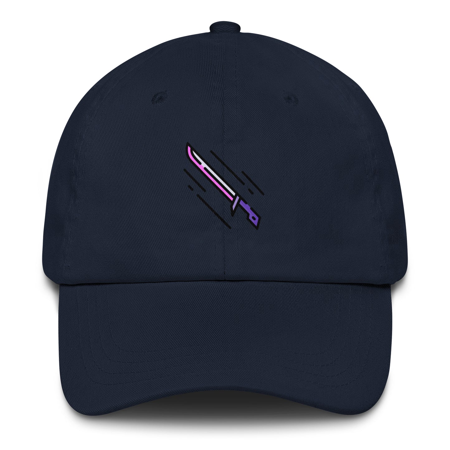 Cyber Sword - Futuristic Tech - Cap - Baseball Cap - Navy - Front