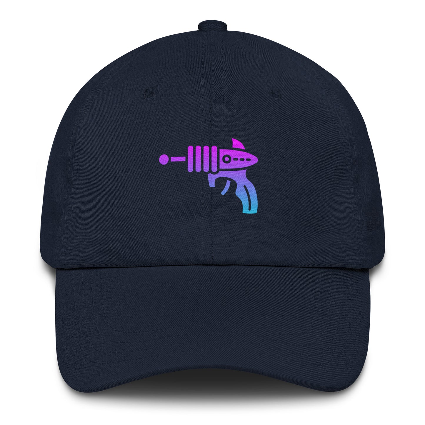 Ray Gun - Retro Sci-Fi Style - Cap - Baseball Cap - Navy - Front