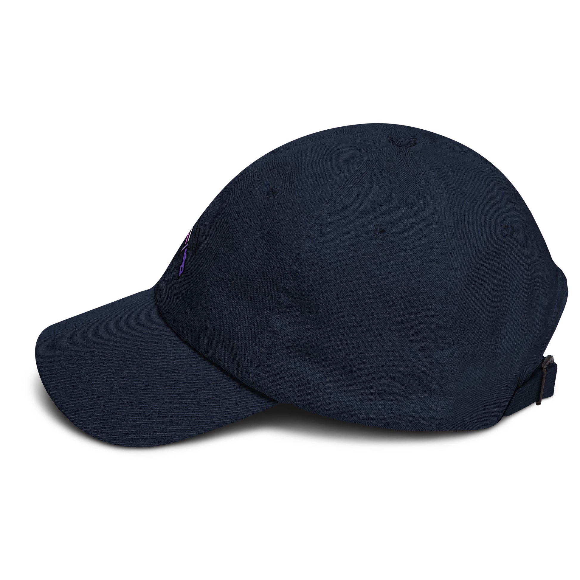 Cyber Sword - Futuristic Tech - Cap - Baseball Cap - Navy - Left side