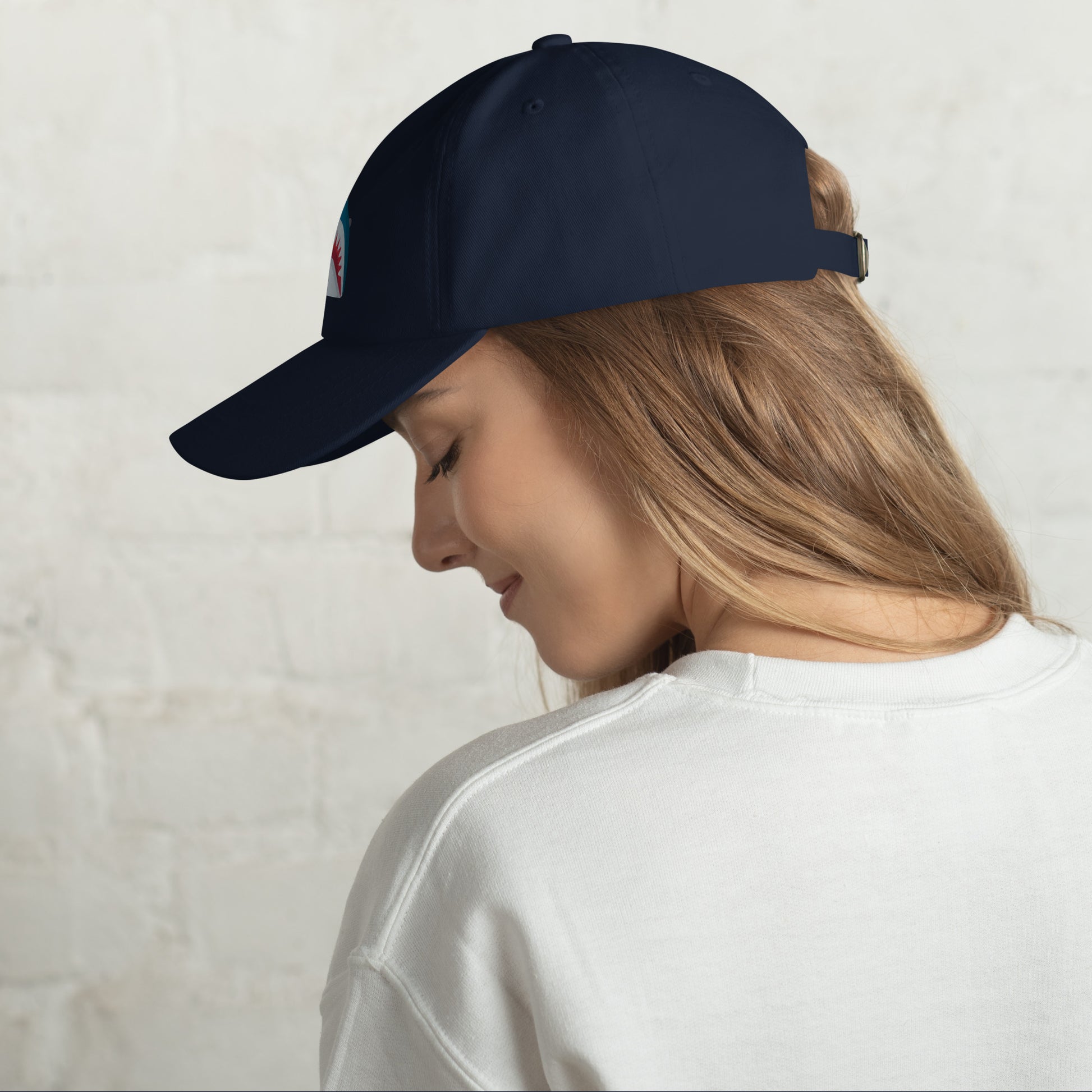 Mr Shark - Cartoon Jaws Pop-Up - Cap - Baseball Cap - Navy - Left side