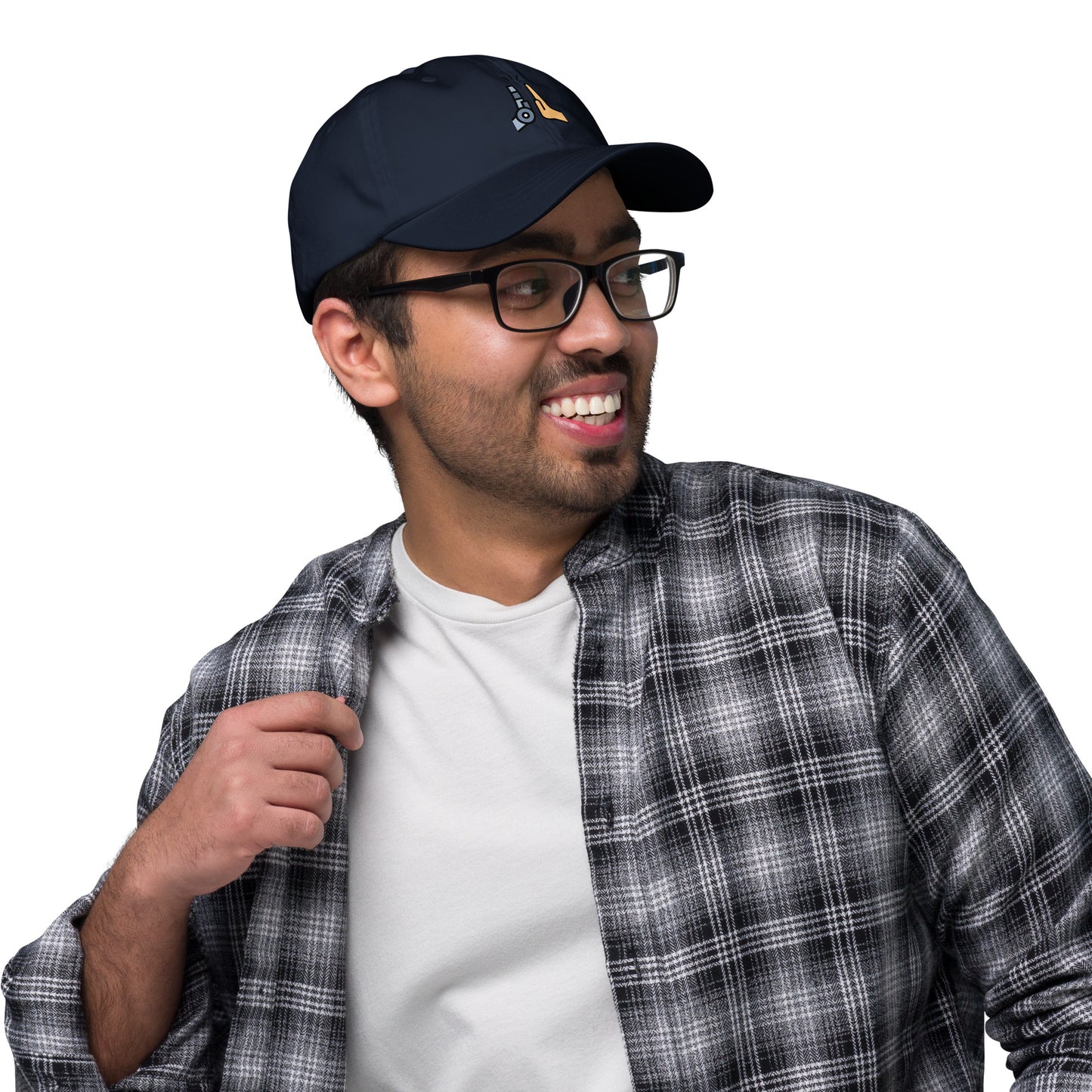 Collab - Man Meets Machine - Cap - Baseball Cap - Navy - Right side