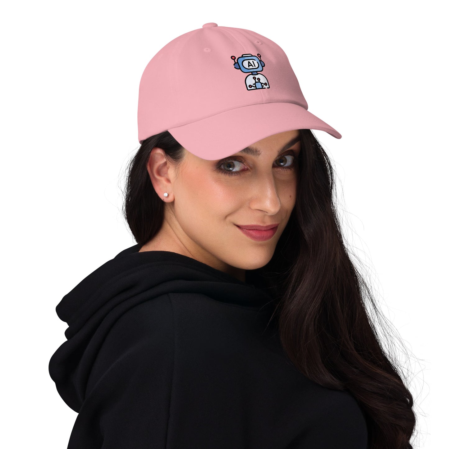 AI - Future Meets Fashion - Cap - Baseball Cap - Pink - Front