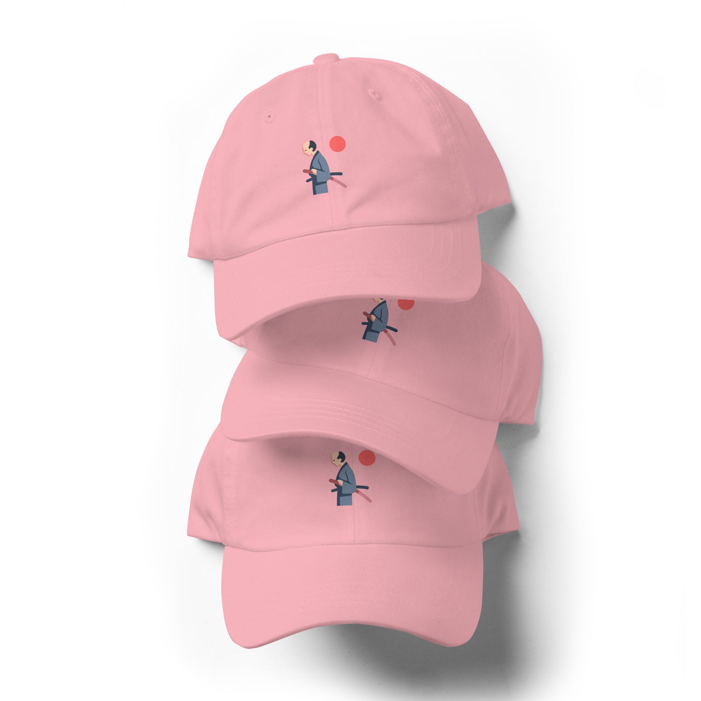 Samurai - Honour In Silence - Cap - Baseball Cap - Pink - Front