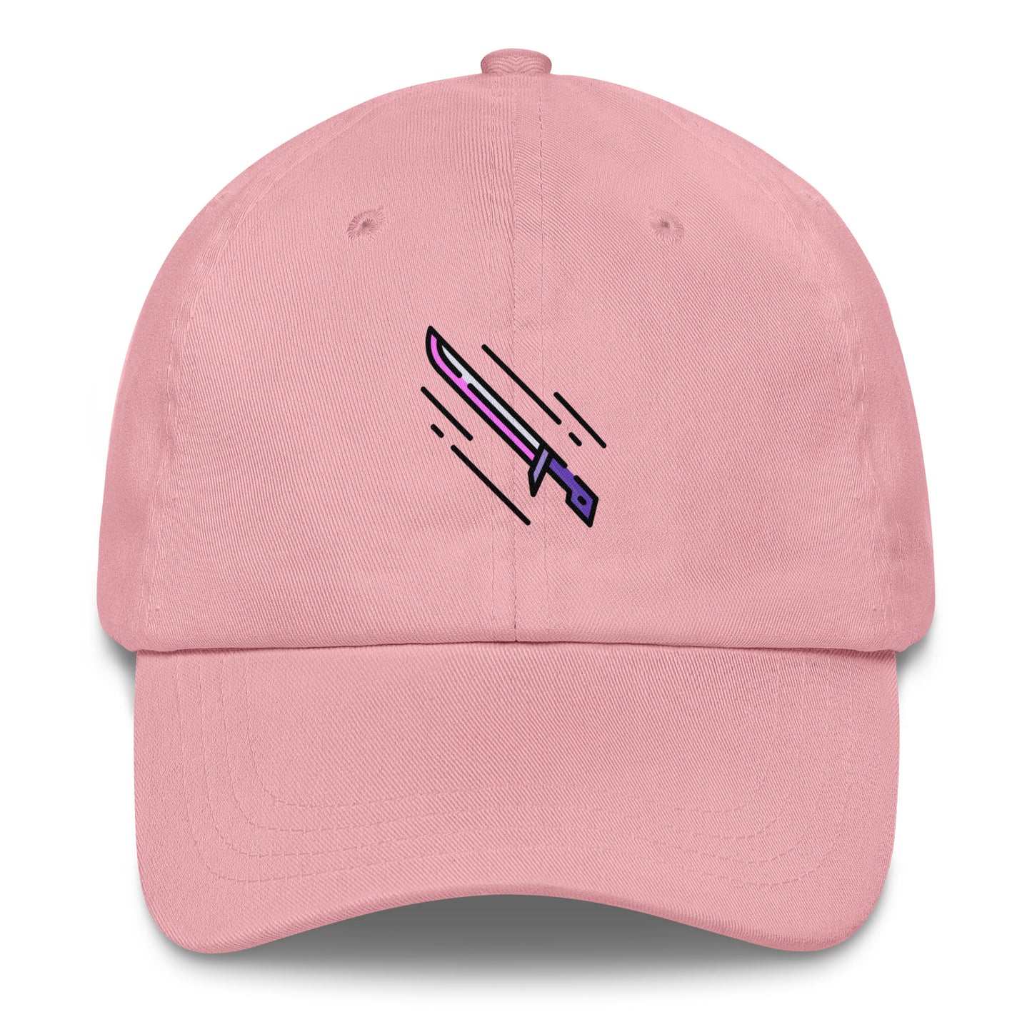 Cyber Sword - Futuristic Tech - Cap - Baseball Cap - Pink - Front