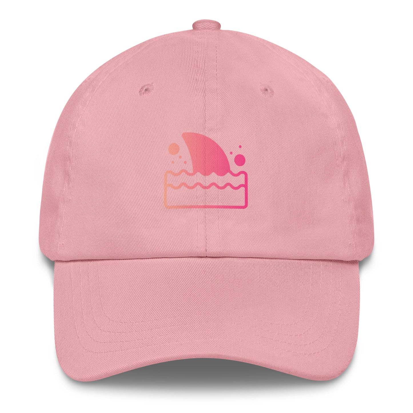 Shark Fin - Pink Hue Minimalist - Cap - Baseball Cap - Pink - Front