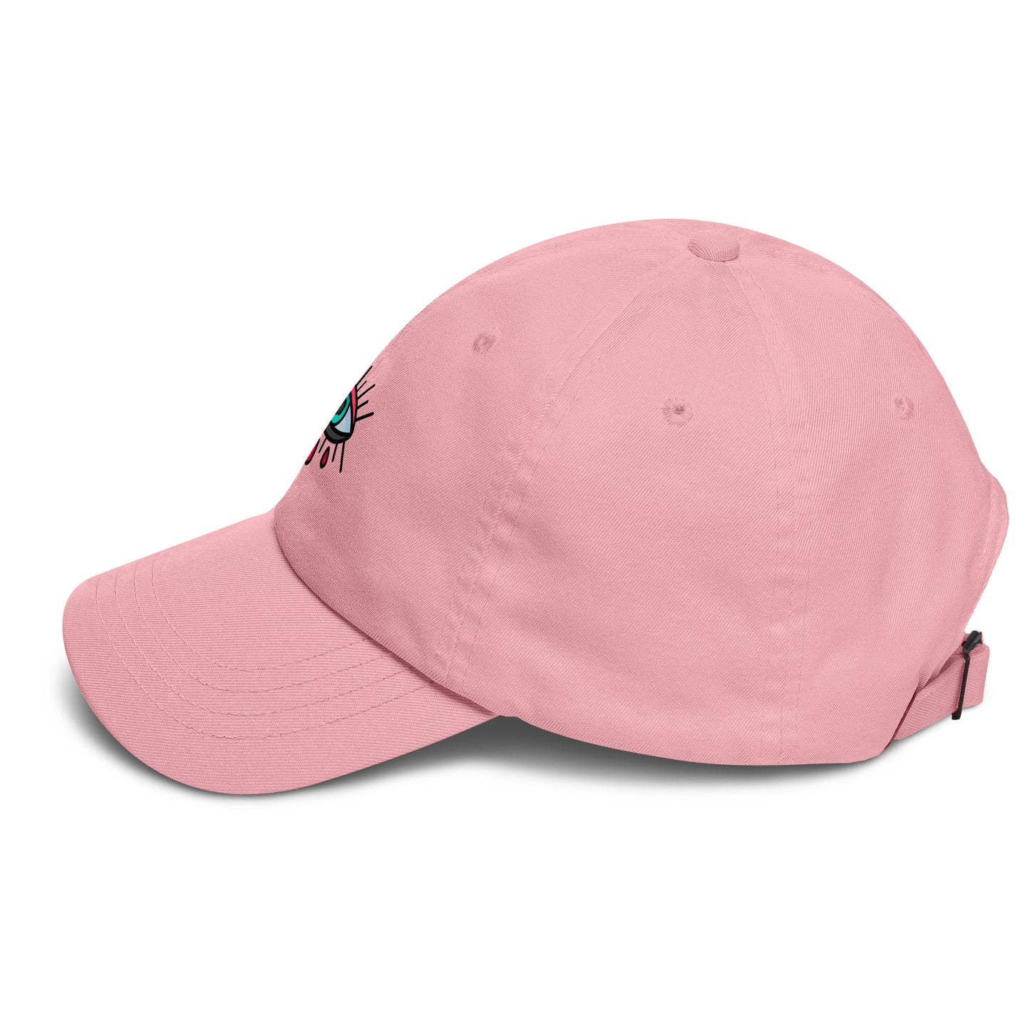 Eye - Modern Minimalism - Cap - Baseball Cap - Pink - Left side