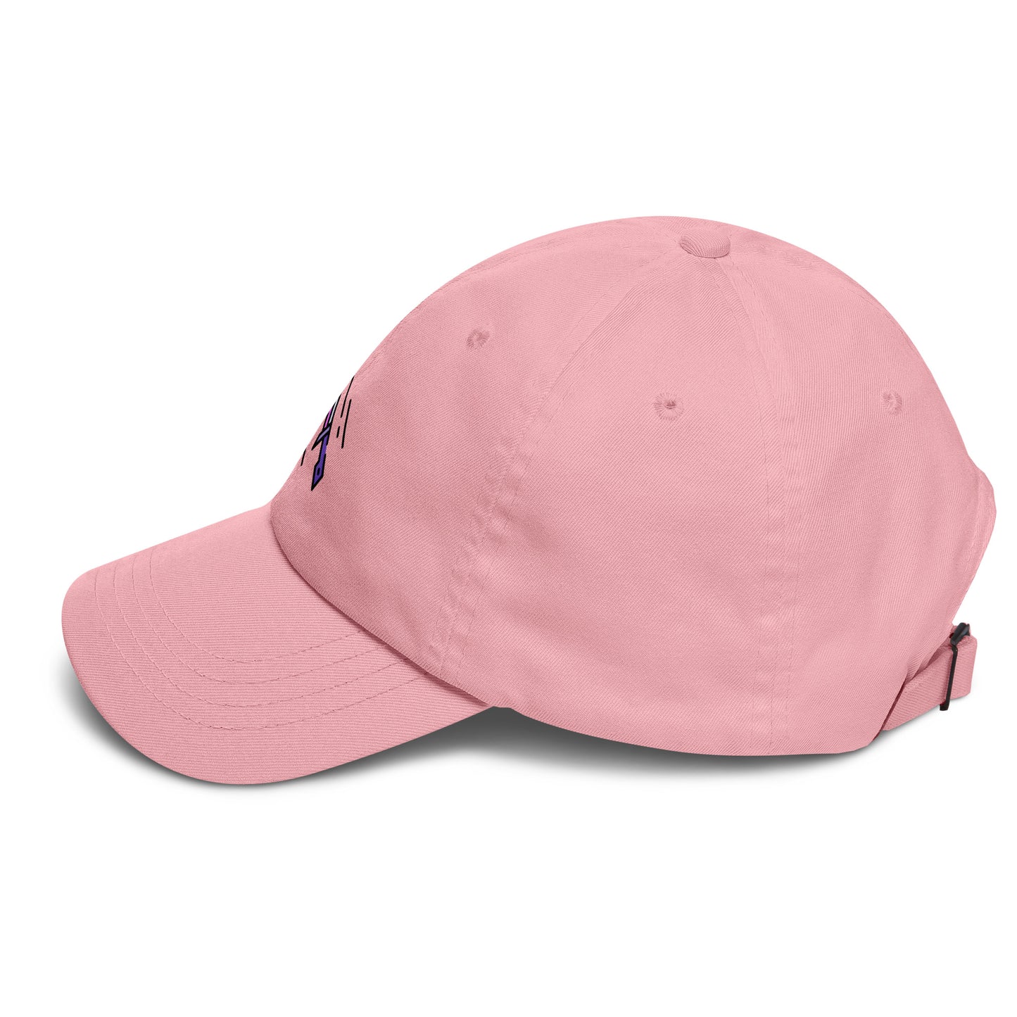 Cyber Sword - Futuristic Tech - Cap - Baseball Cap - Pink - Left side