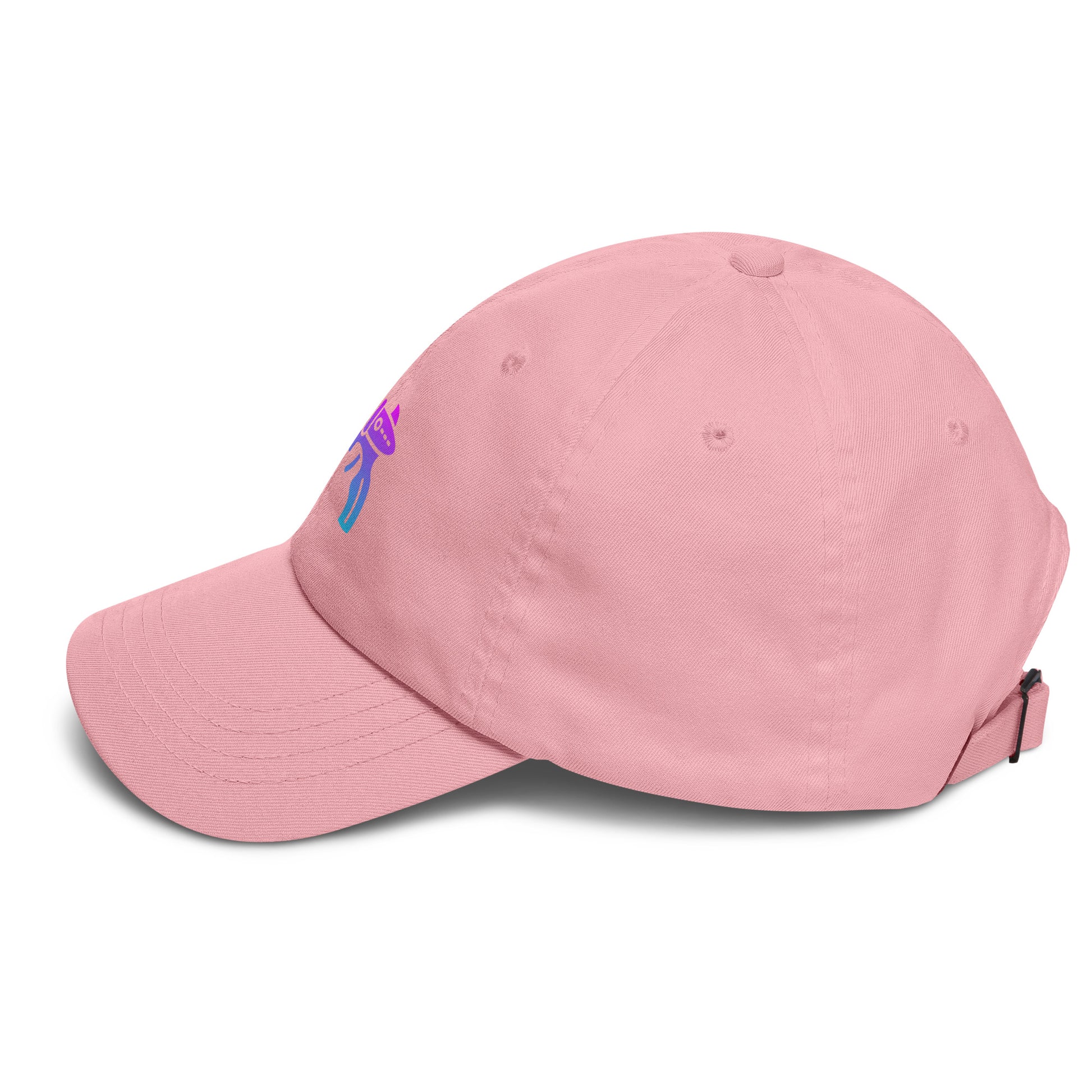 Ray Gun - Retro Sci-Fi Style - Cap - Baseball Cap - Pink - Left side