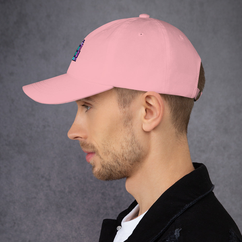Cyber City - Neon City Dreams - Cap - Baseball Cap - Pink - Left side