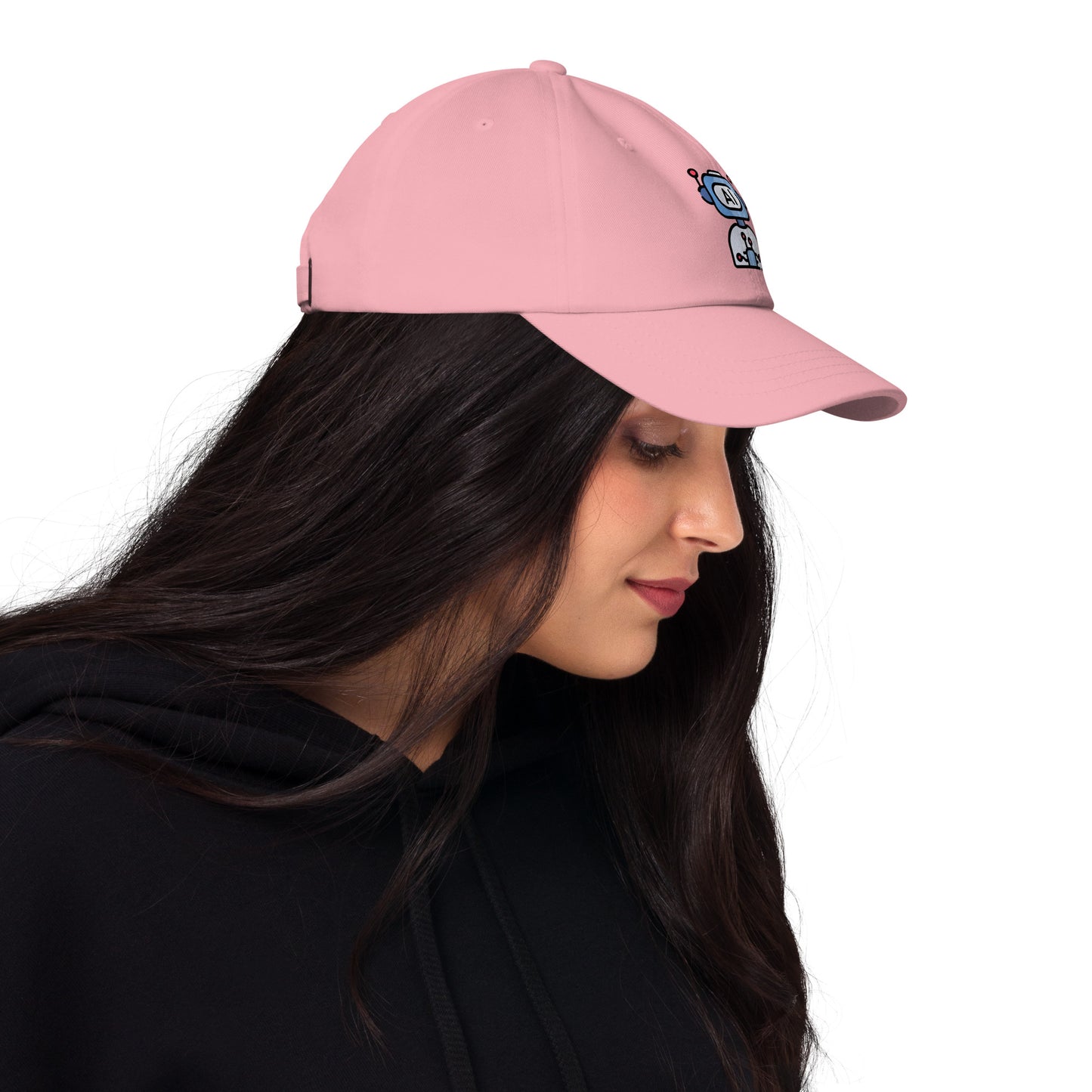 AI - Future Meets Fashion - Cap - Baseball Cap - Pink - Right side