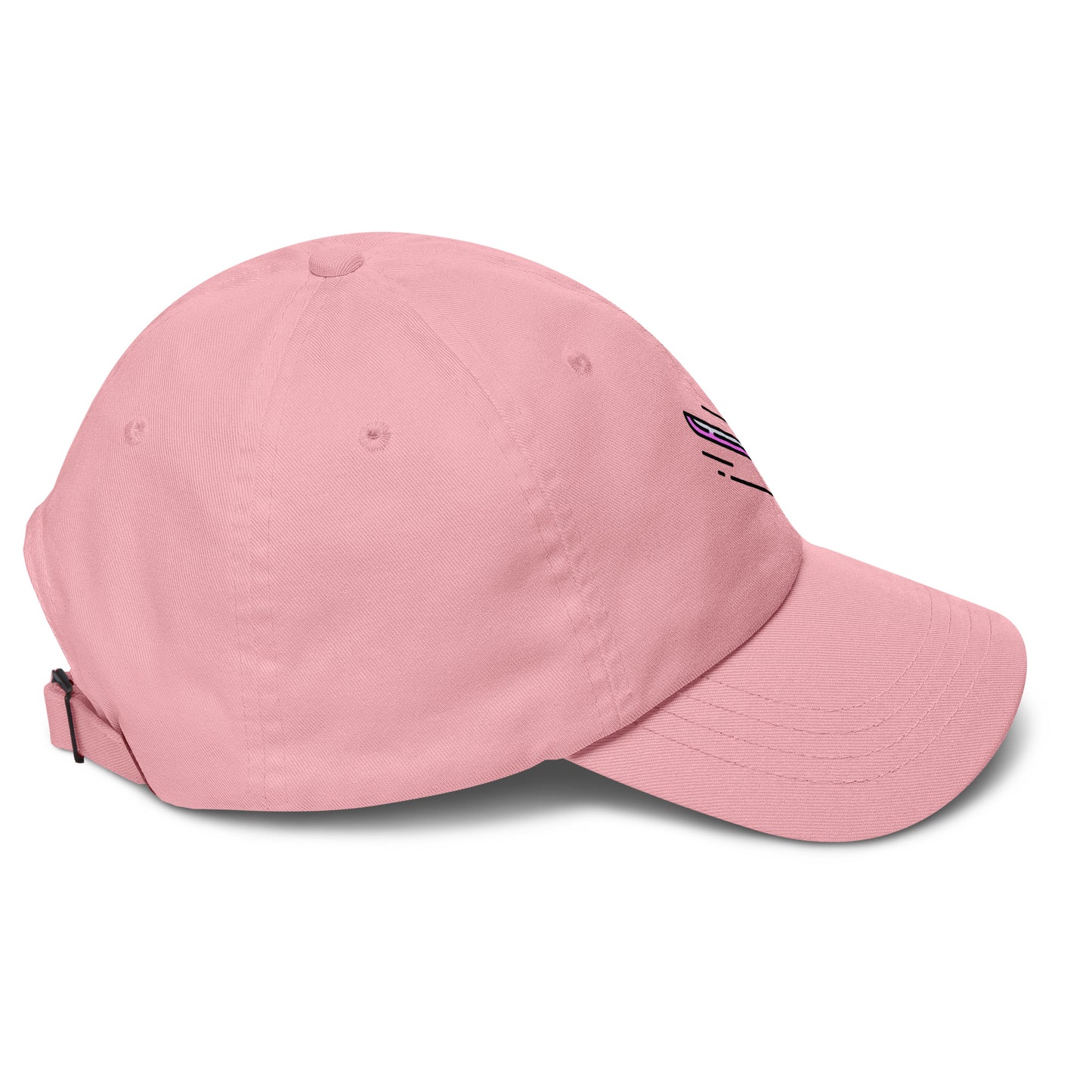 Cyber Sword - Futuristic Tech - Cap - Baseball Cap - Pink - Right side
