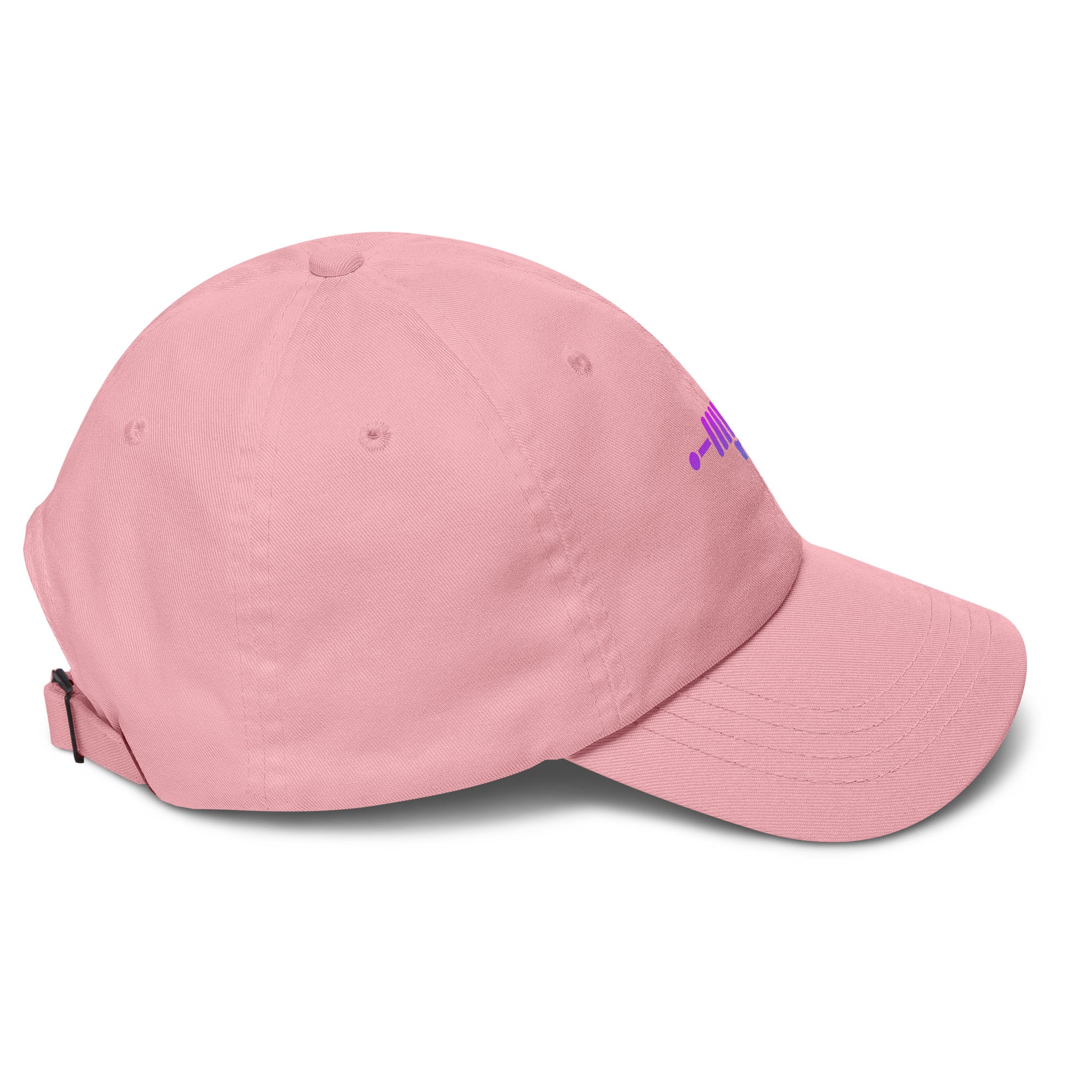 Ray Gun - Retro Sci-Fi Style - Cap - Baseball Cap - Pink - Right side