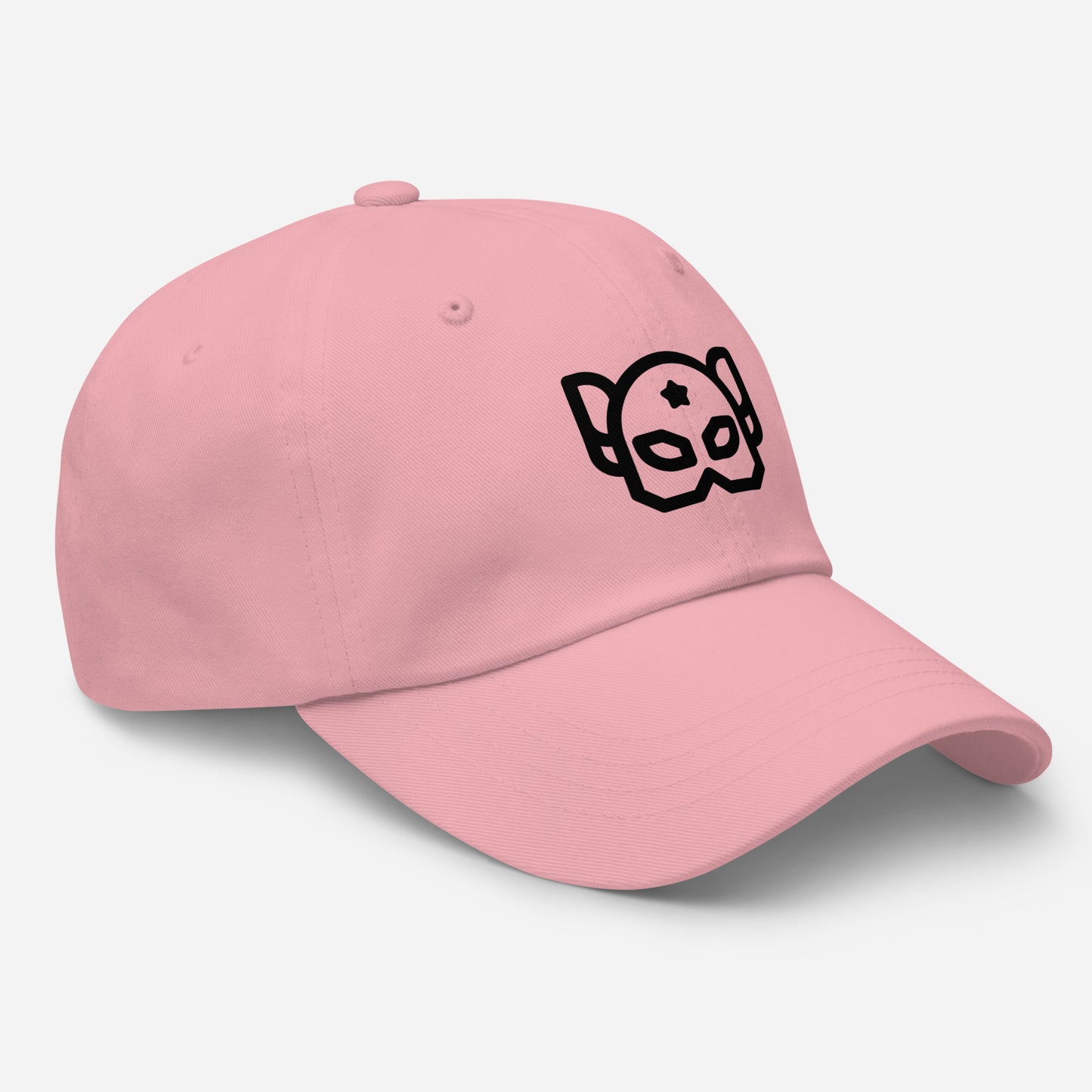 Hero Mask - “Galactic Guardian” - Cap - Baseball Cap - Pink - Right front